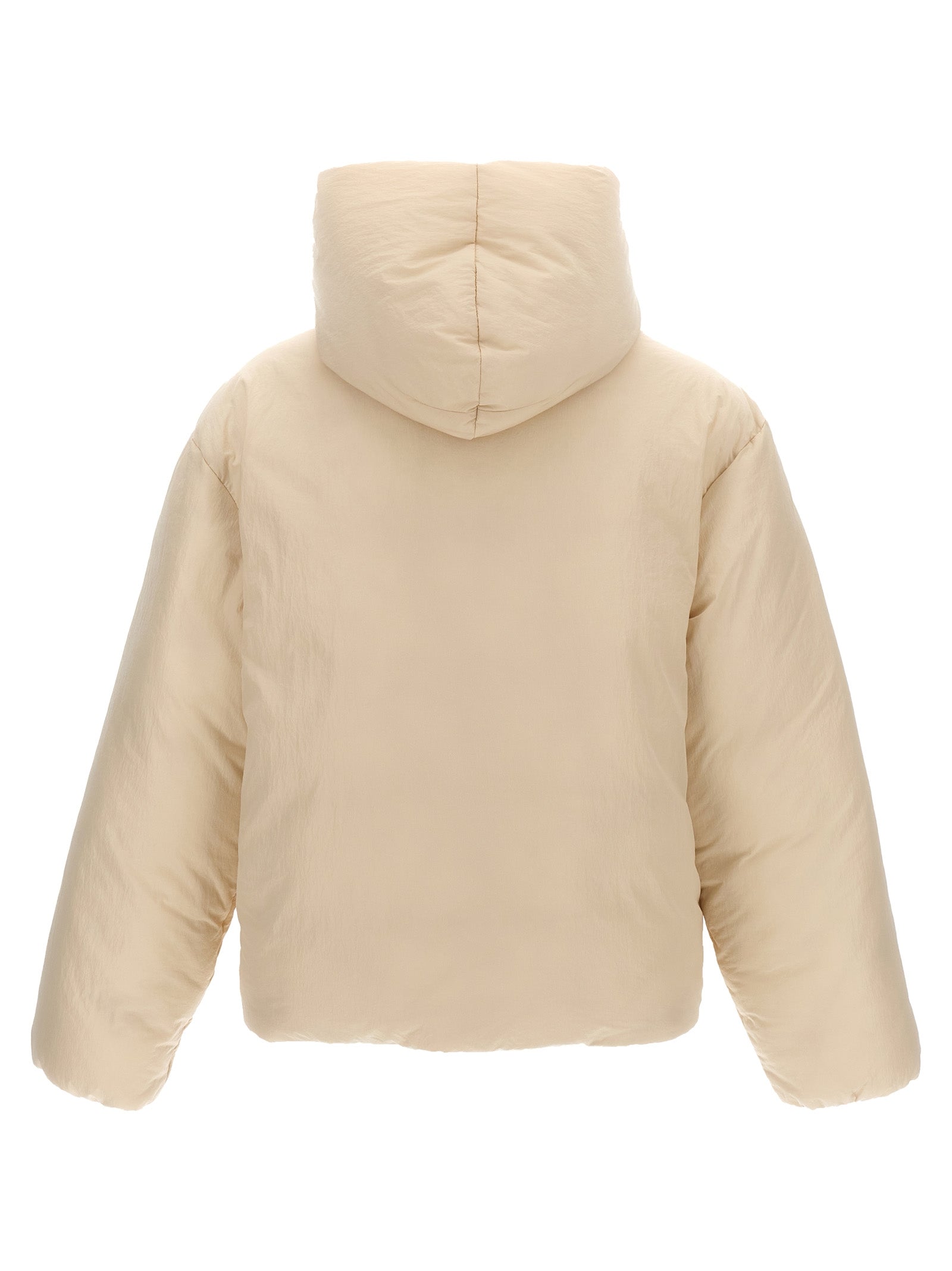 Jacquemus White La Doudoune Nylon Full-Length Jacket