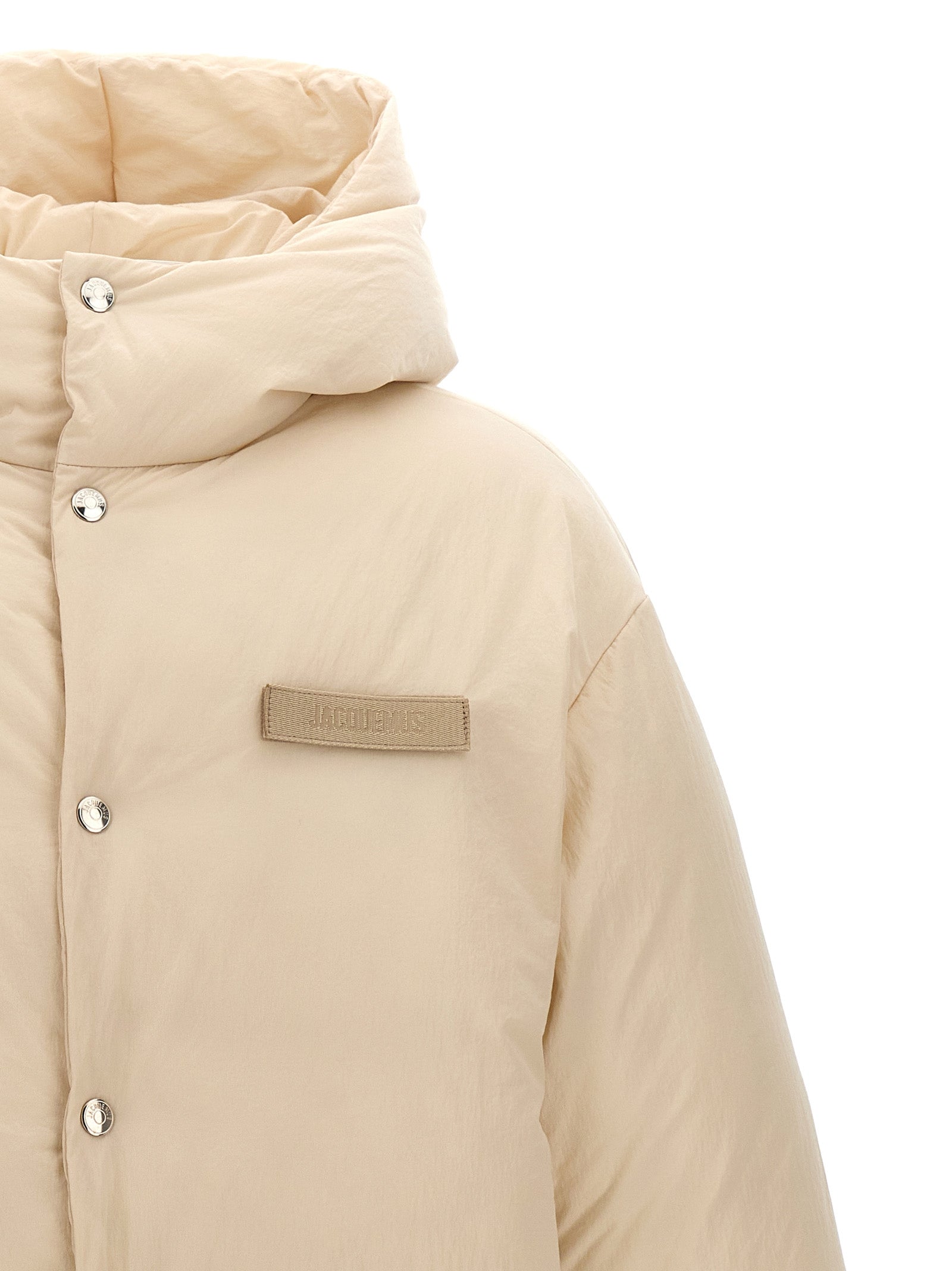 Jacquemus White La Doudoune Nylon Full-Length Jacket