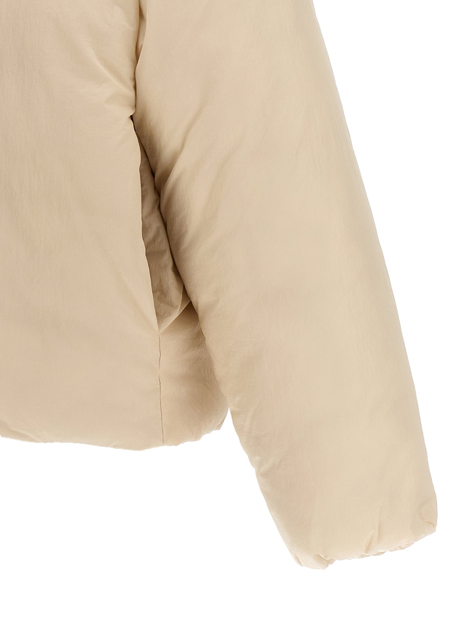 Jacquemus White La Doudoune Nylon Full-Length Jacket