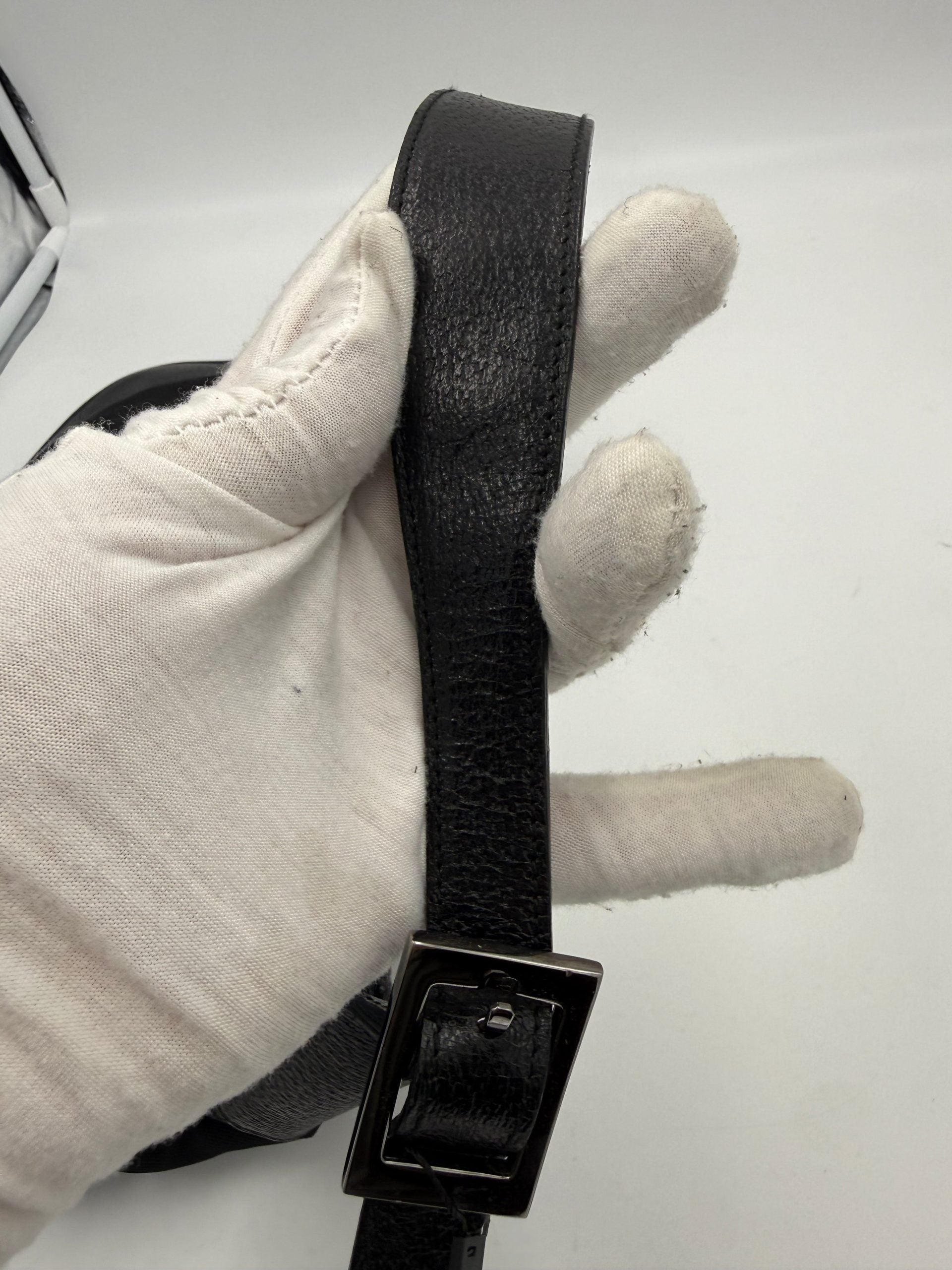 Gucci Jackie Leather Canvas Handbag