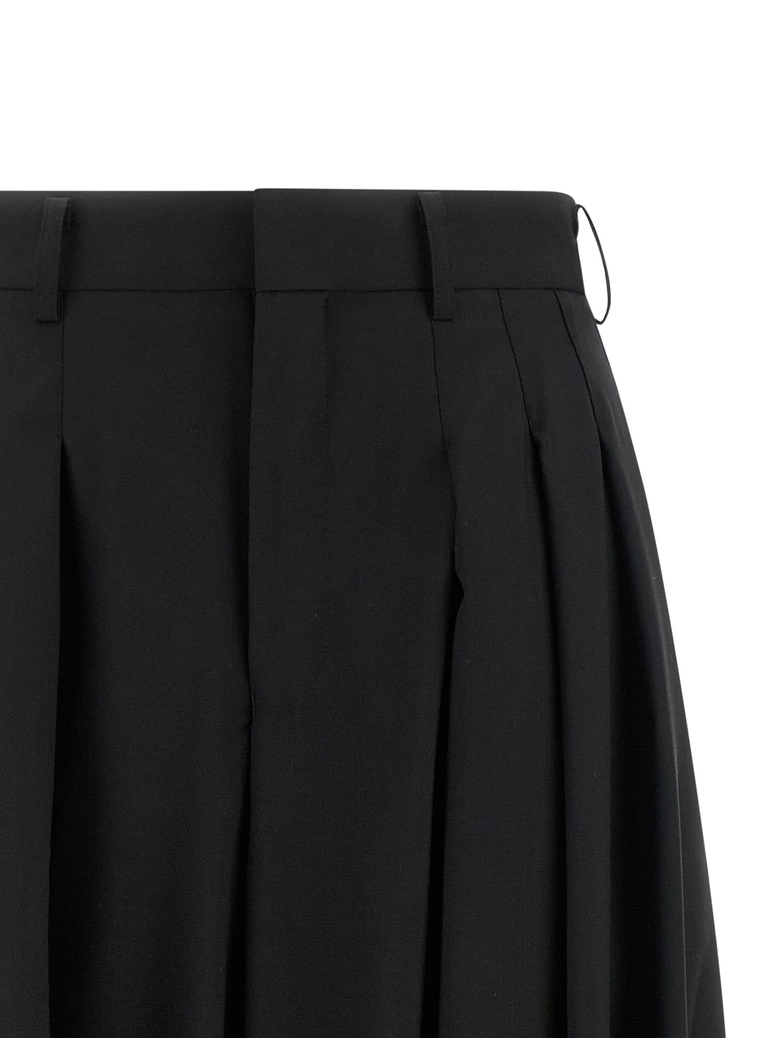 Black Wool Pants