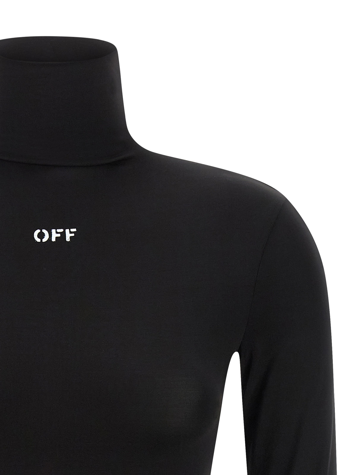 Off-White Schwarzer Strickjacke aus Acetat