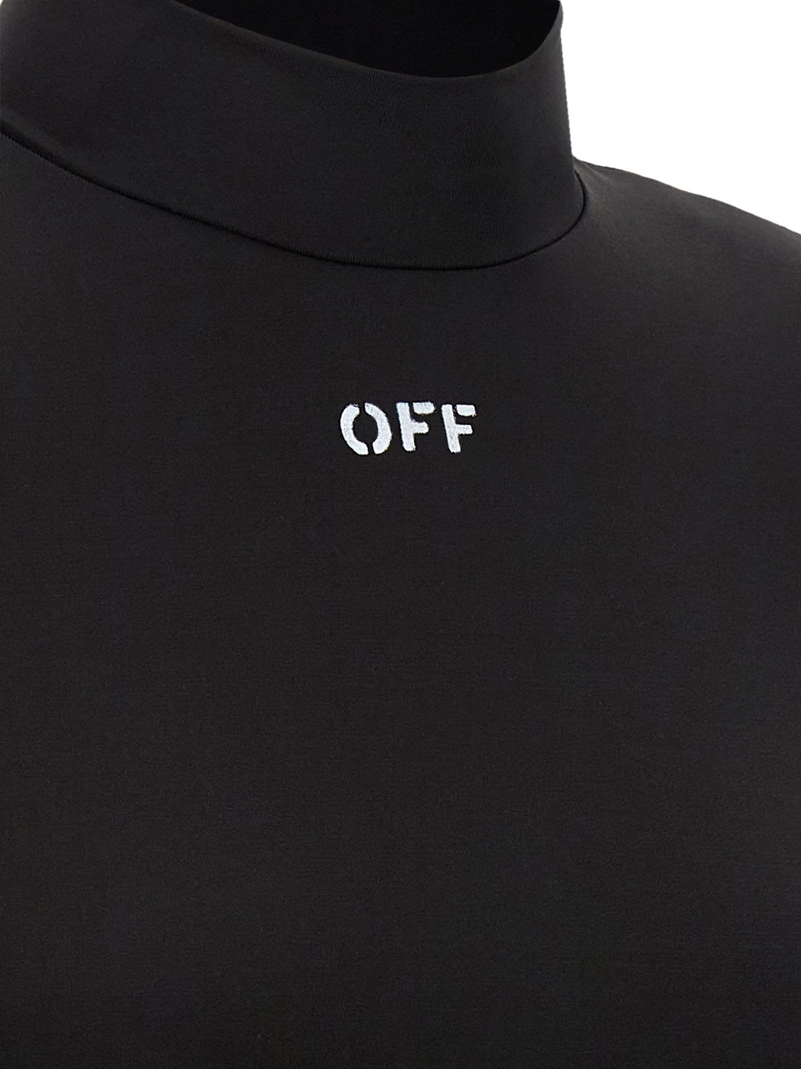 Off-White Black Acetate Crop Top