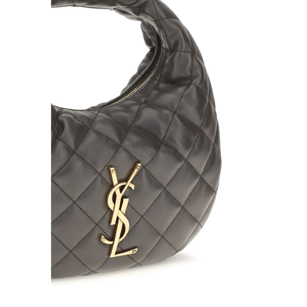 Saint Laurent Gray Icarino Lambskin Handbag