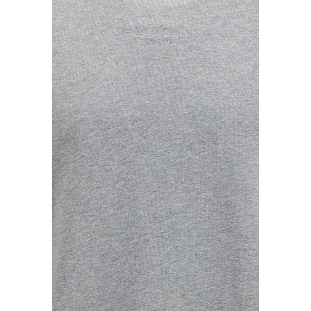 Sweat-shirt Balmain en coton gris