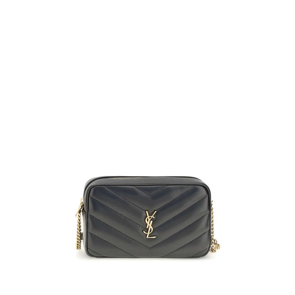 Saint Laurent Black Lamb Shoulder Bag
