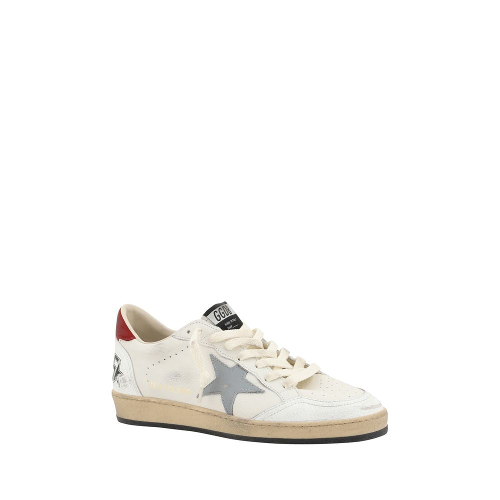 Golden Goose Beige Calf Leather Low Top Sneakers