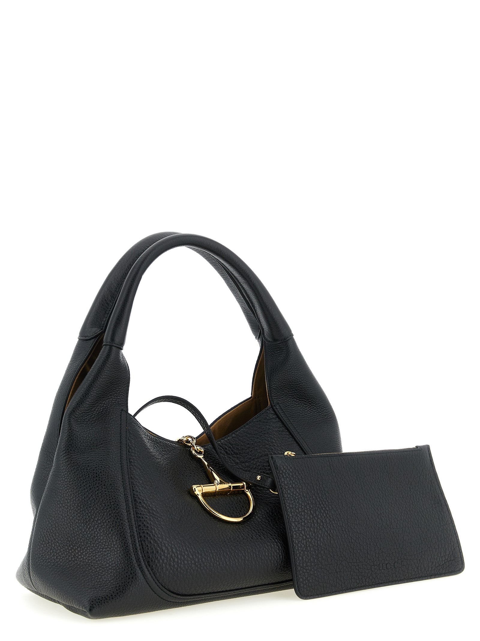 Gucci Black Softbit Shoulder Bag Calf Leather
