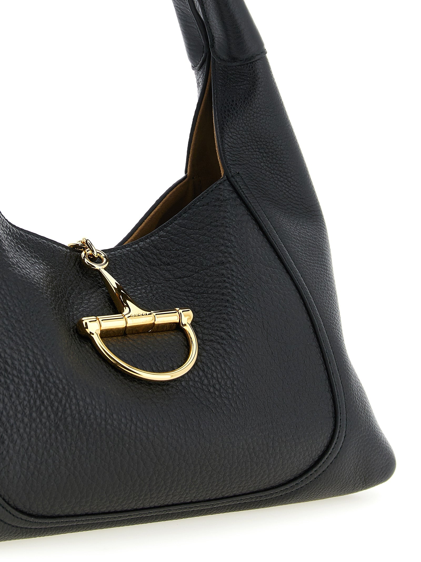 Gucci Black Softbit Shoulder Bag Calf Leather