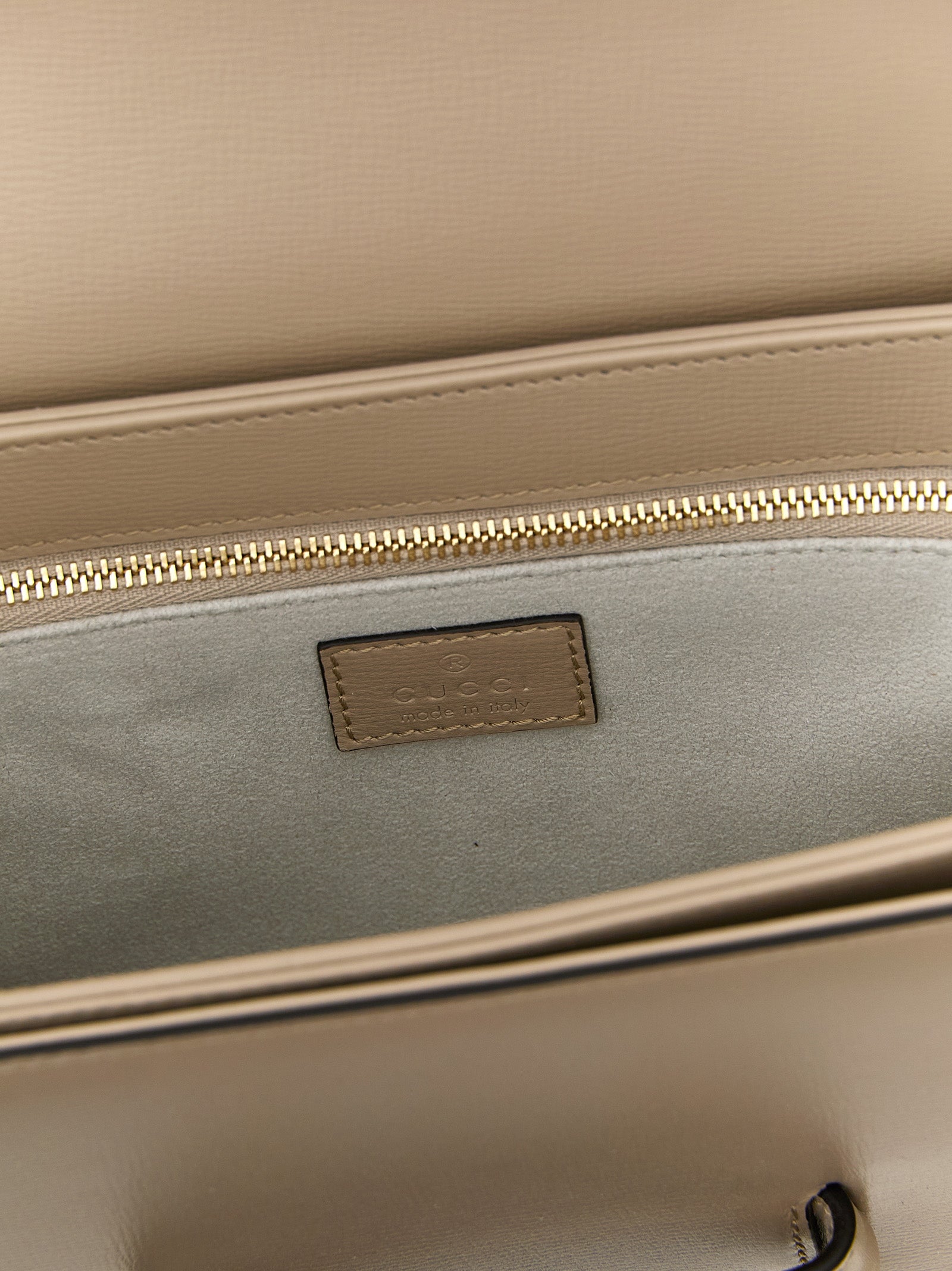 Gucci Beige Horsebit 1955 Shoulder Bag Calf Leather