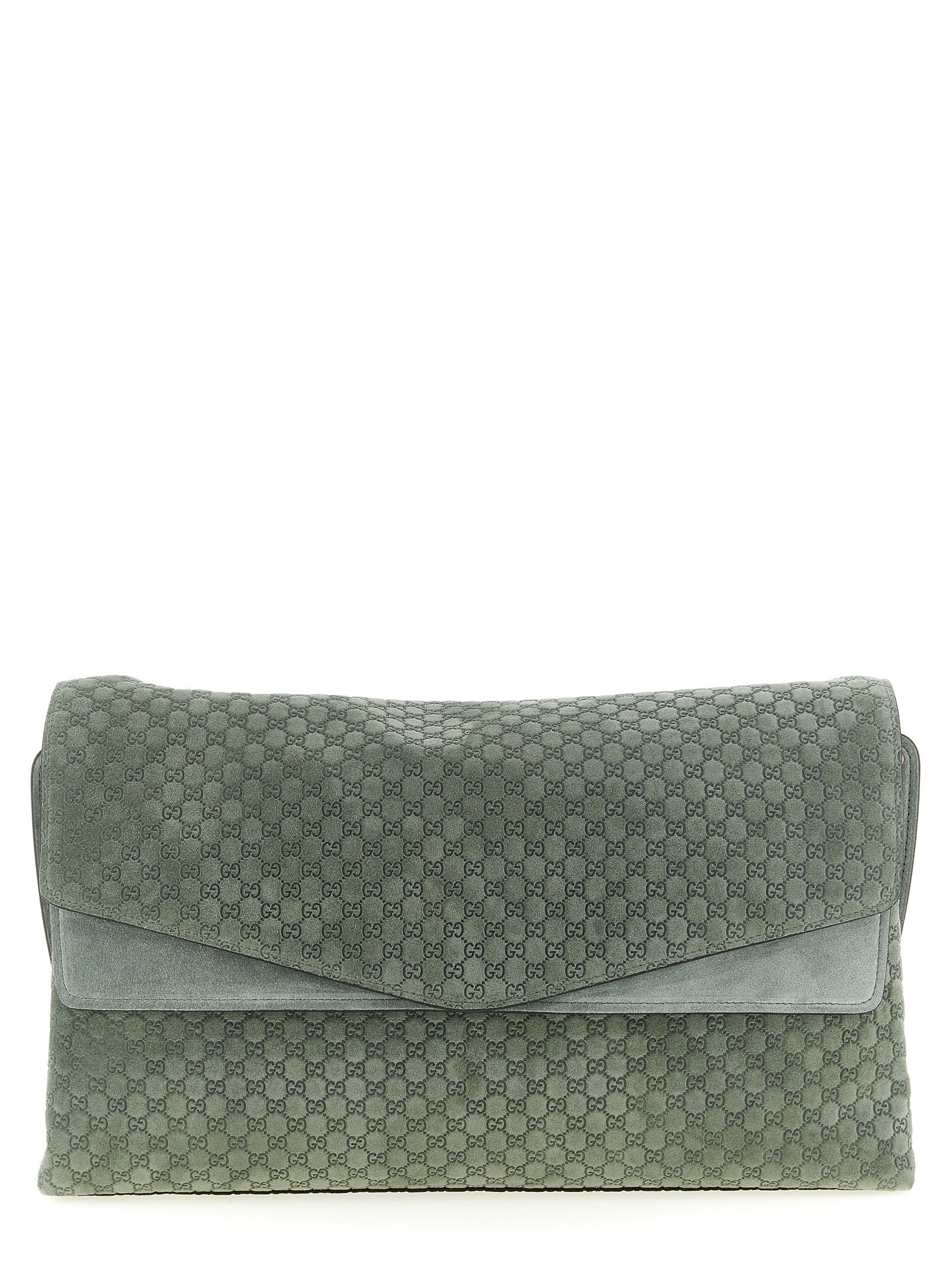 Gucci Green Shoulder Bag Calf Leather