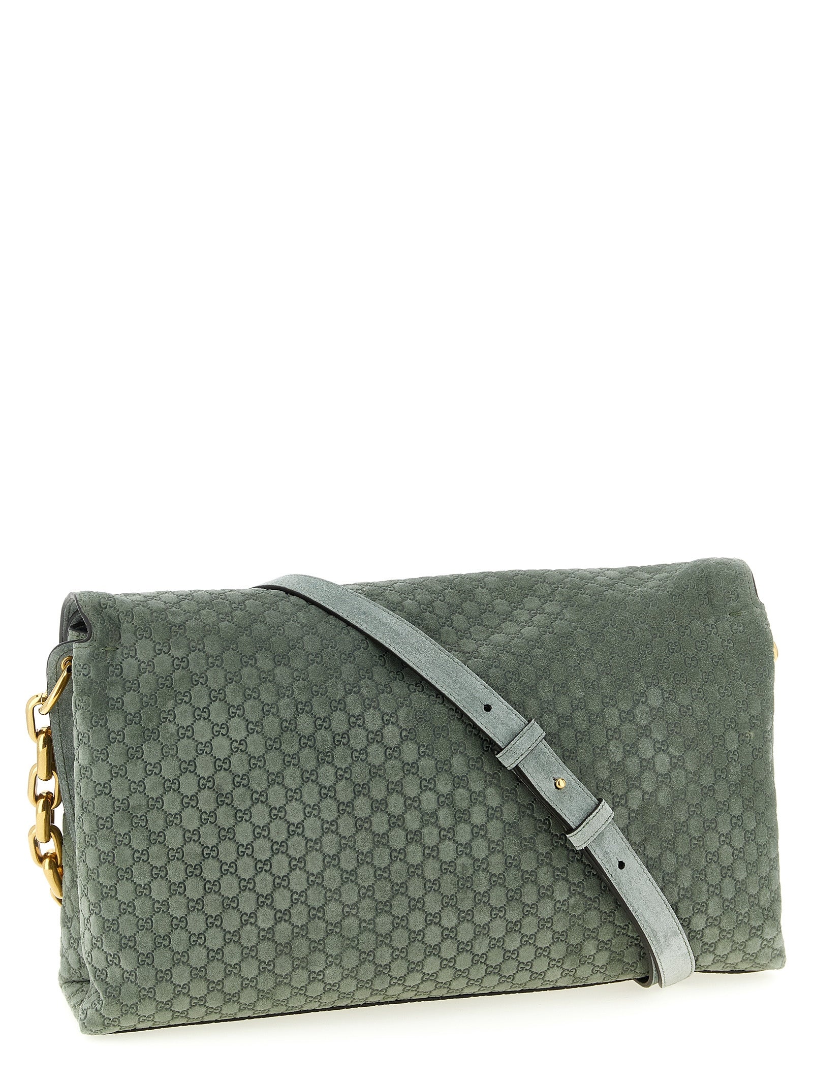 Gucci Green Shoulder Bag Calf Leather