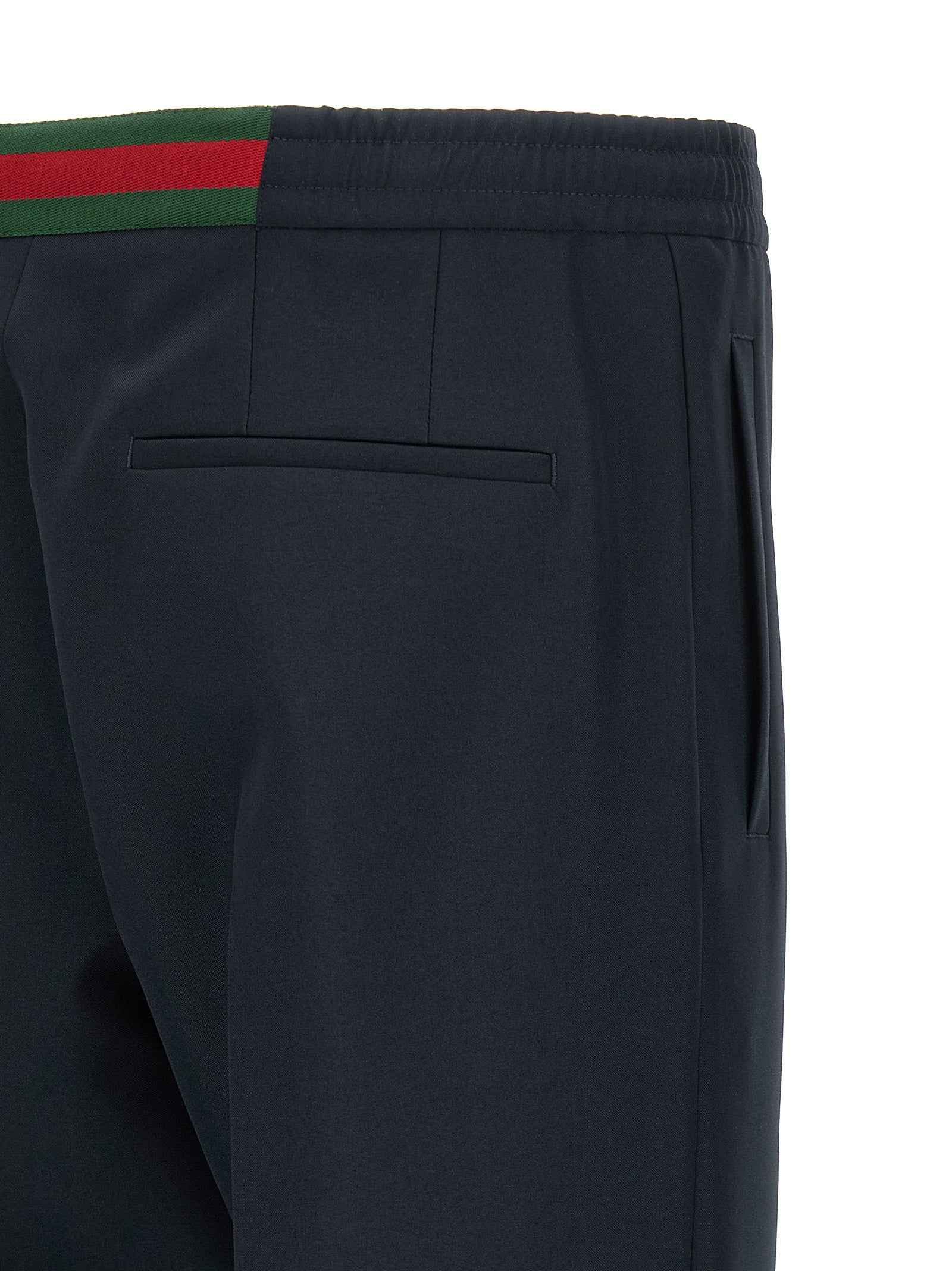 Gucci Blue Technical Panama Polyester Pants