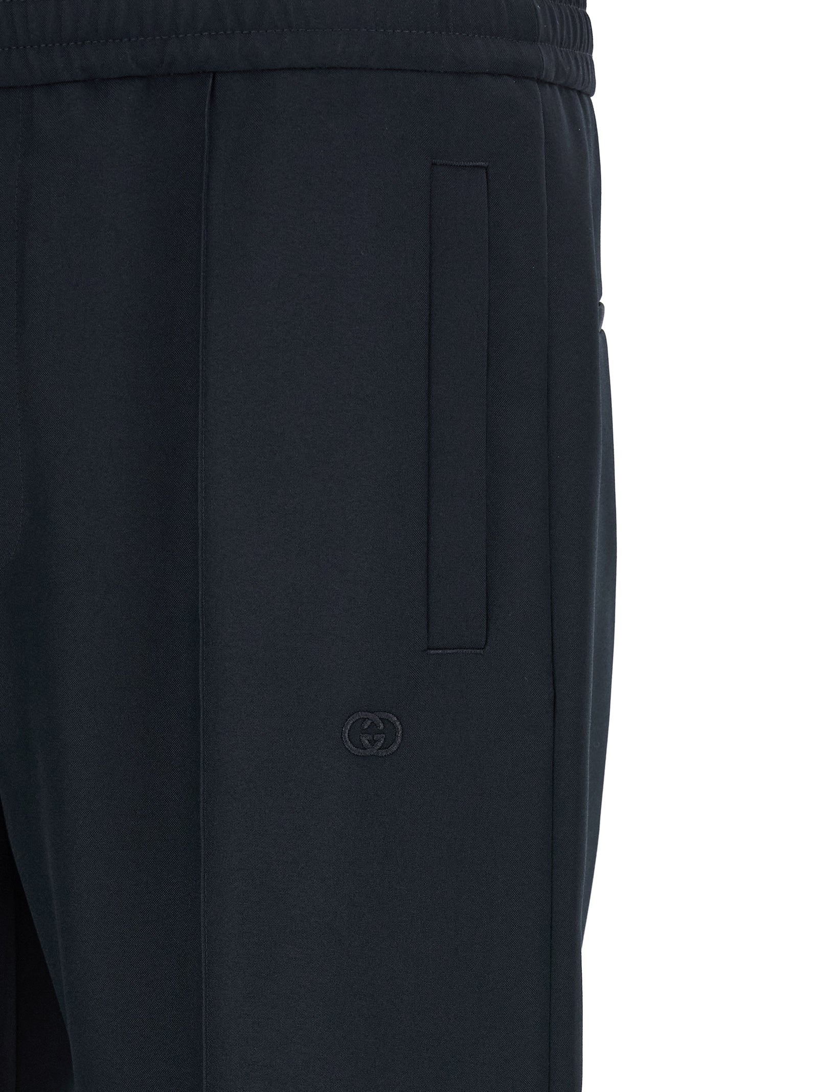 Gucci Blue Technical Panama Polyester Pants