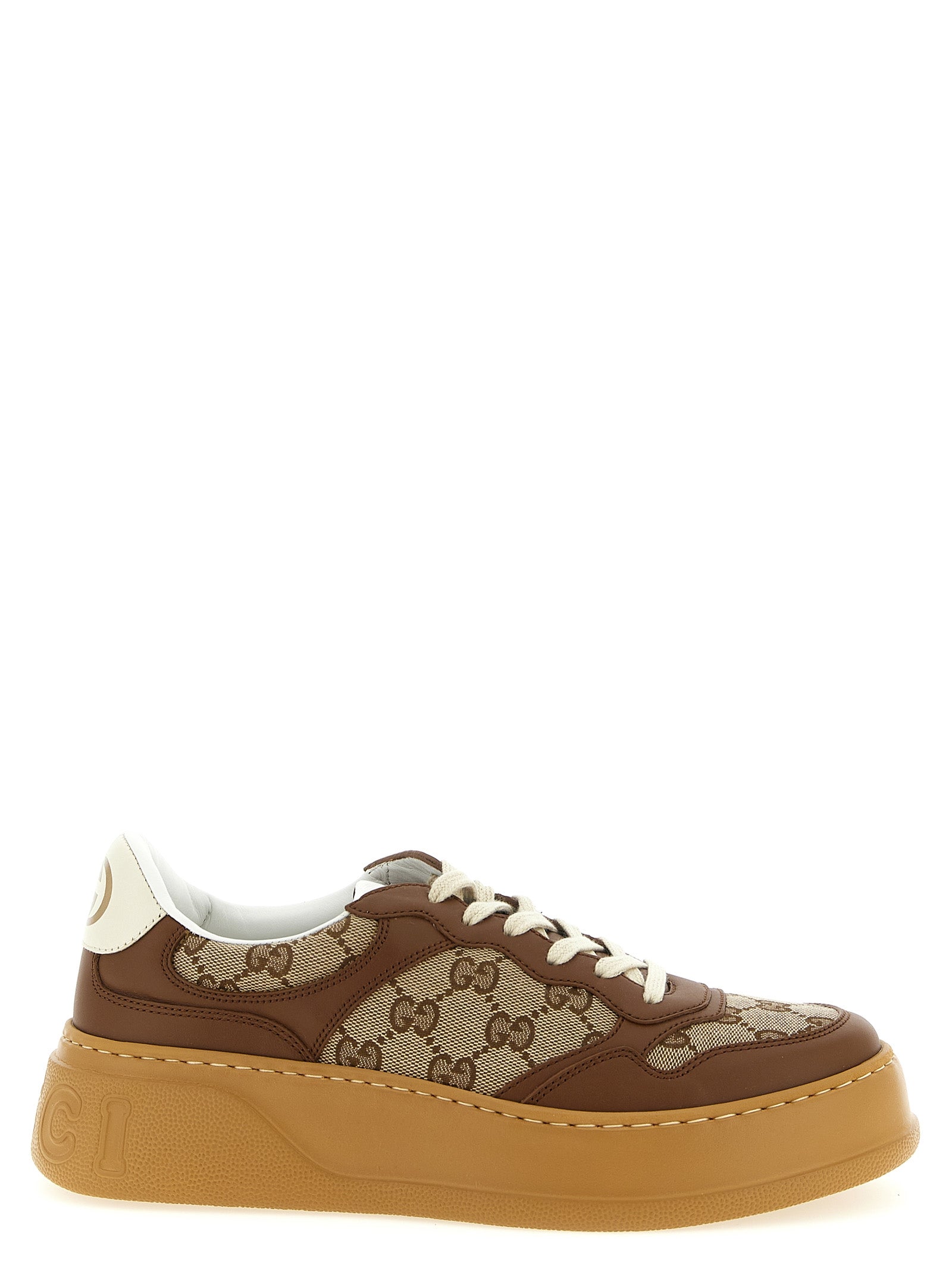 Gucci Brown Chunky Sneakers Leather