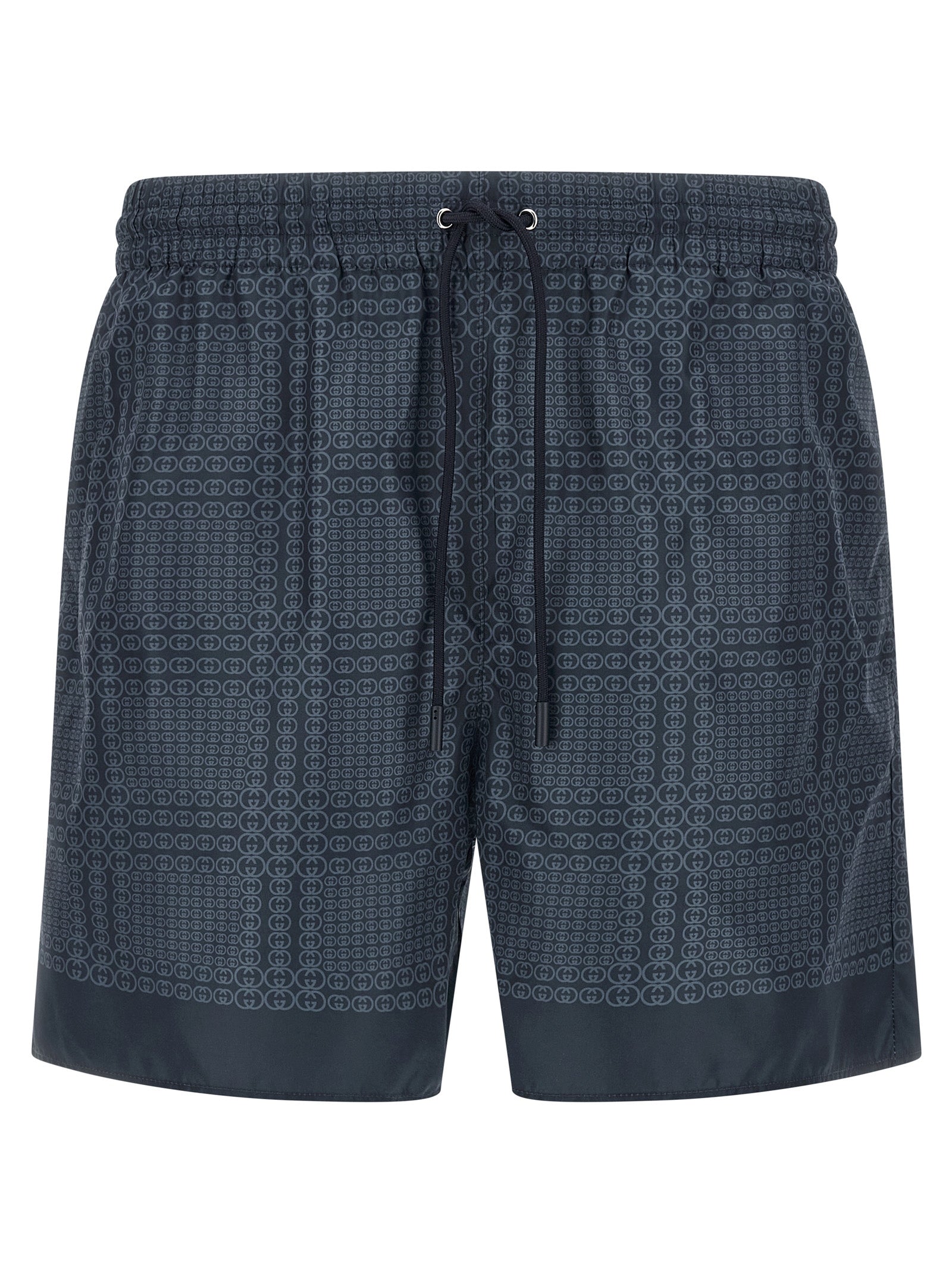 Gucci Blue Incrocio GG Synthetic Swim Shorts