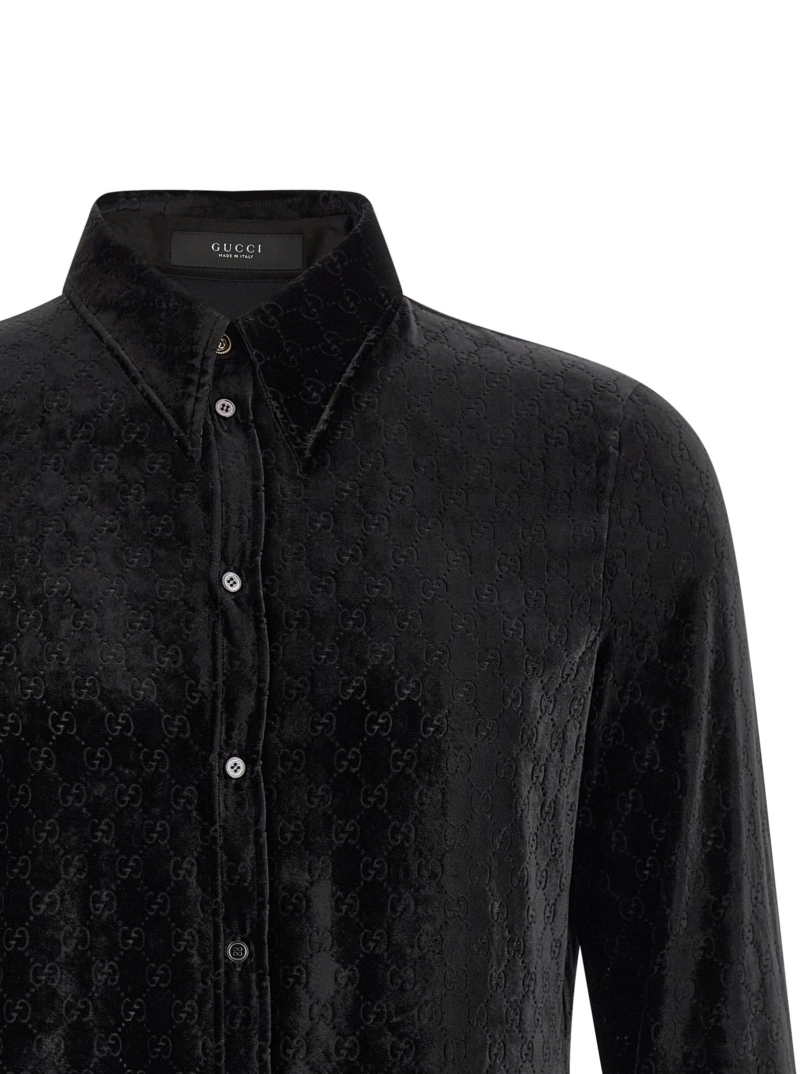Gucci Black Viscose Nylon Blouse