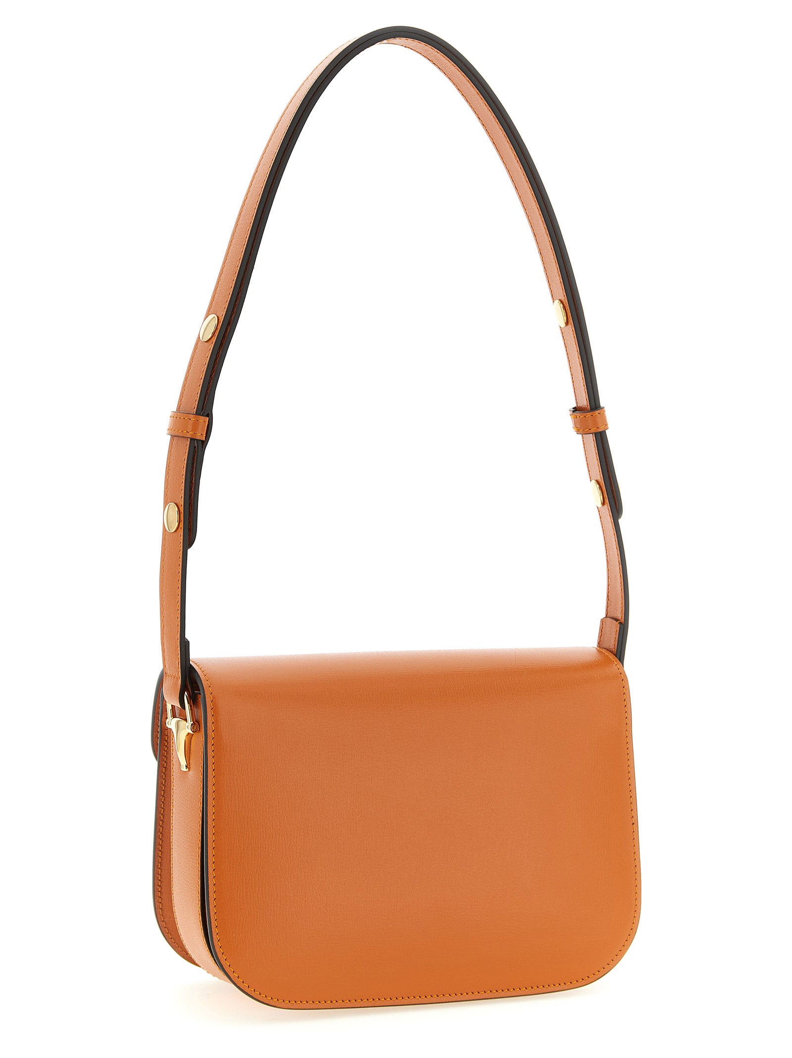 Gucci Orange Horsebit 1955 Shoulder Bag Leather