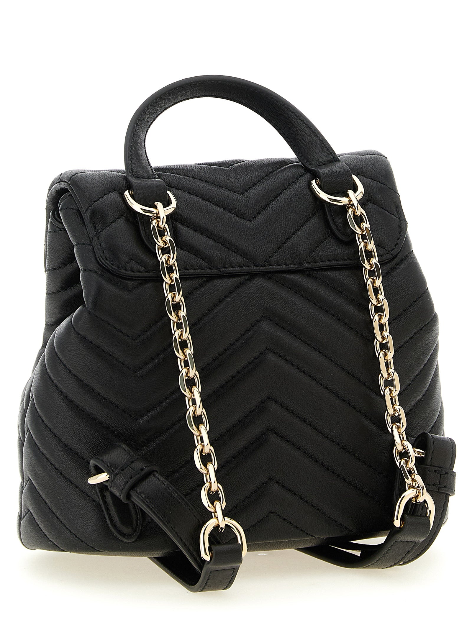 Gucci Black GG Marmont Mini Lambskin Backpack