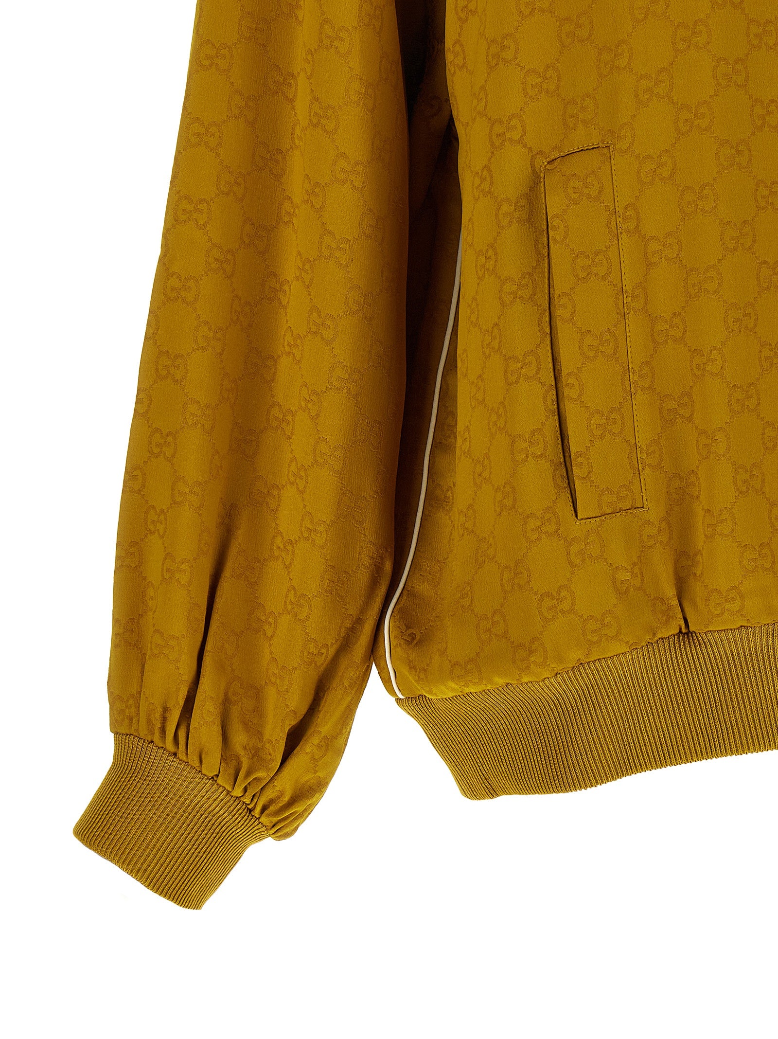 Gucci Yellow Bicolor Viscose Acetate Cardigan