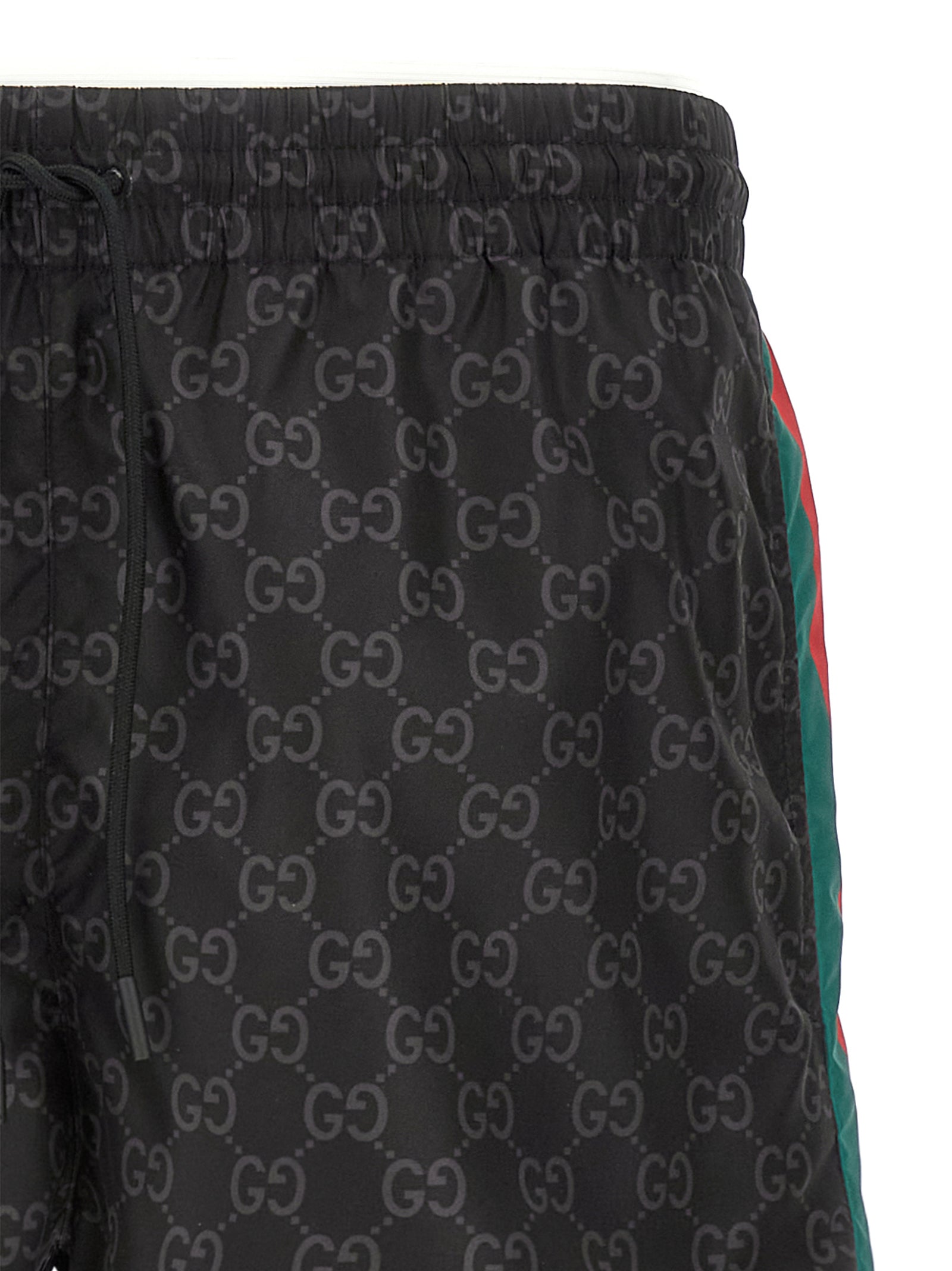 Gucci Black Nylon Swim Shorts