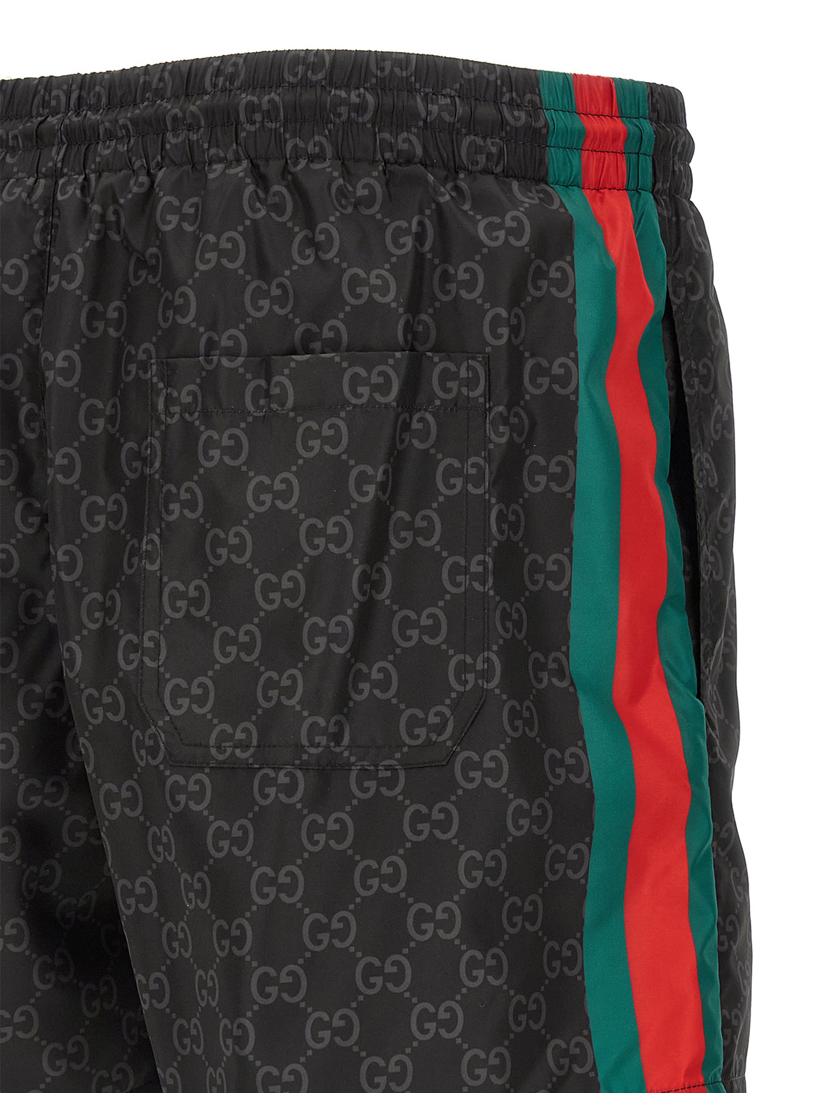 Gucci Black Nylon Swim Shorts