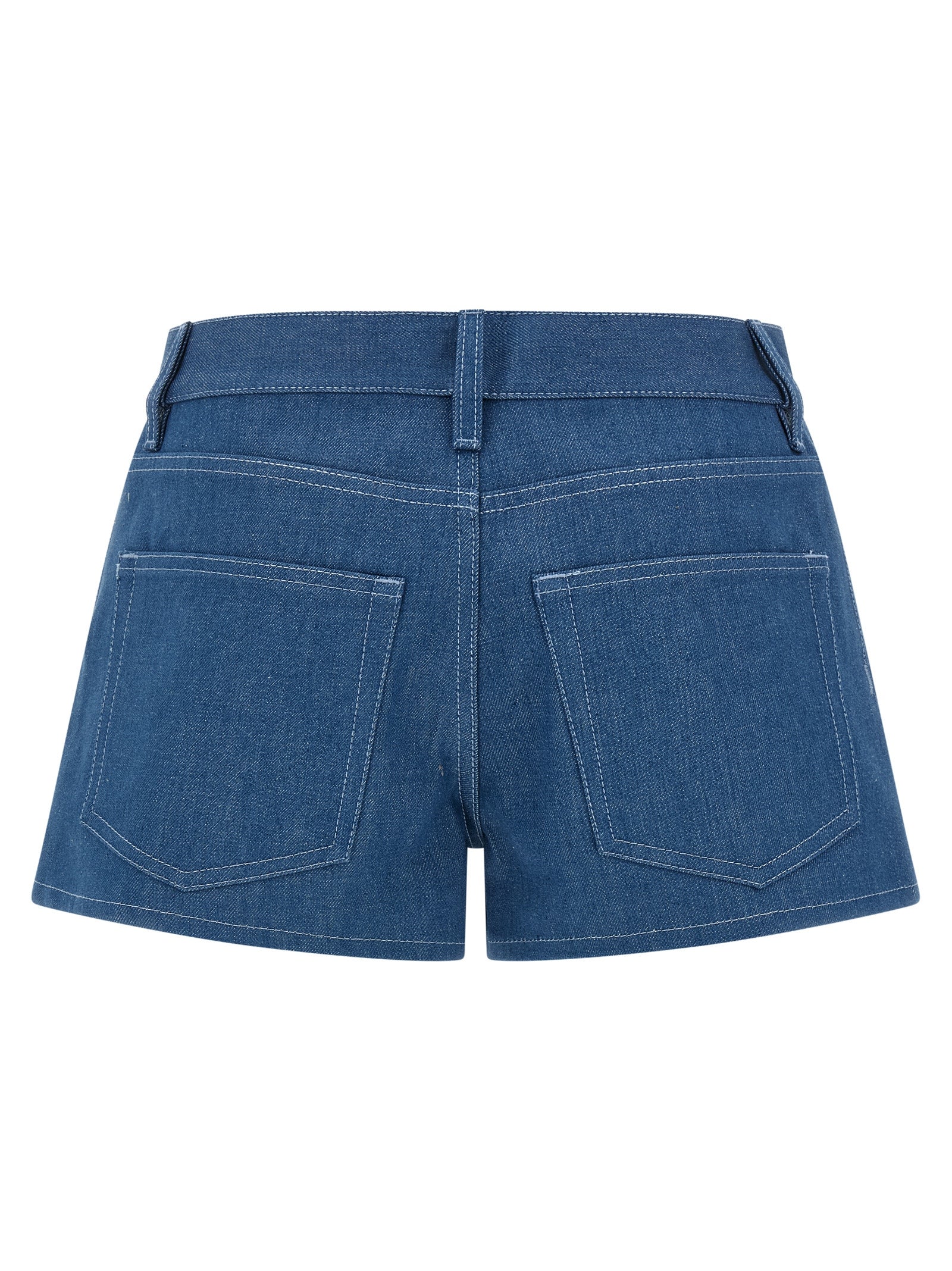 Gucci Blue Denim Cotton Bermuda Shorts