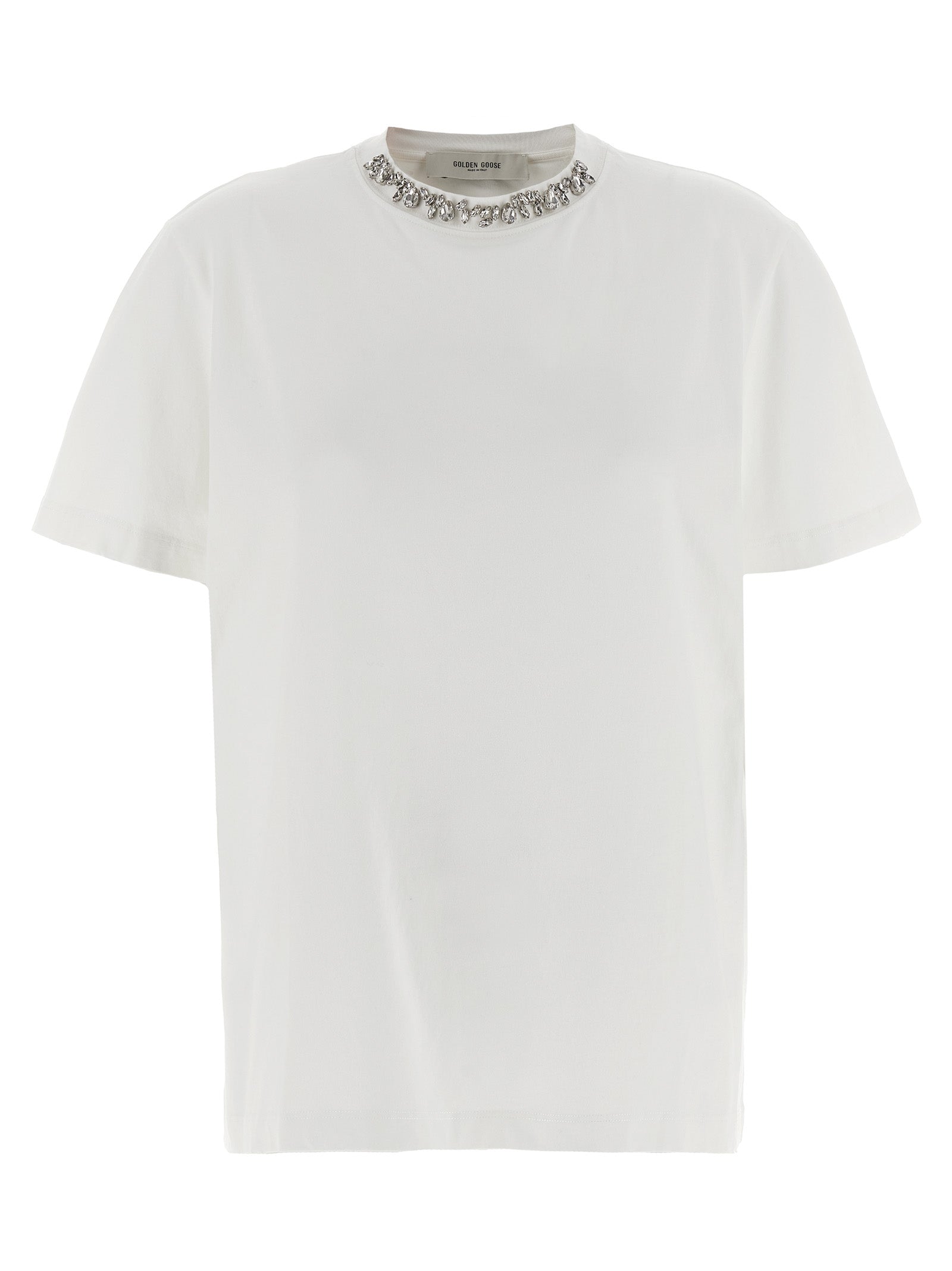 Golden Goose T-Shirt aus weißer Baumwolle