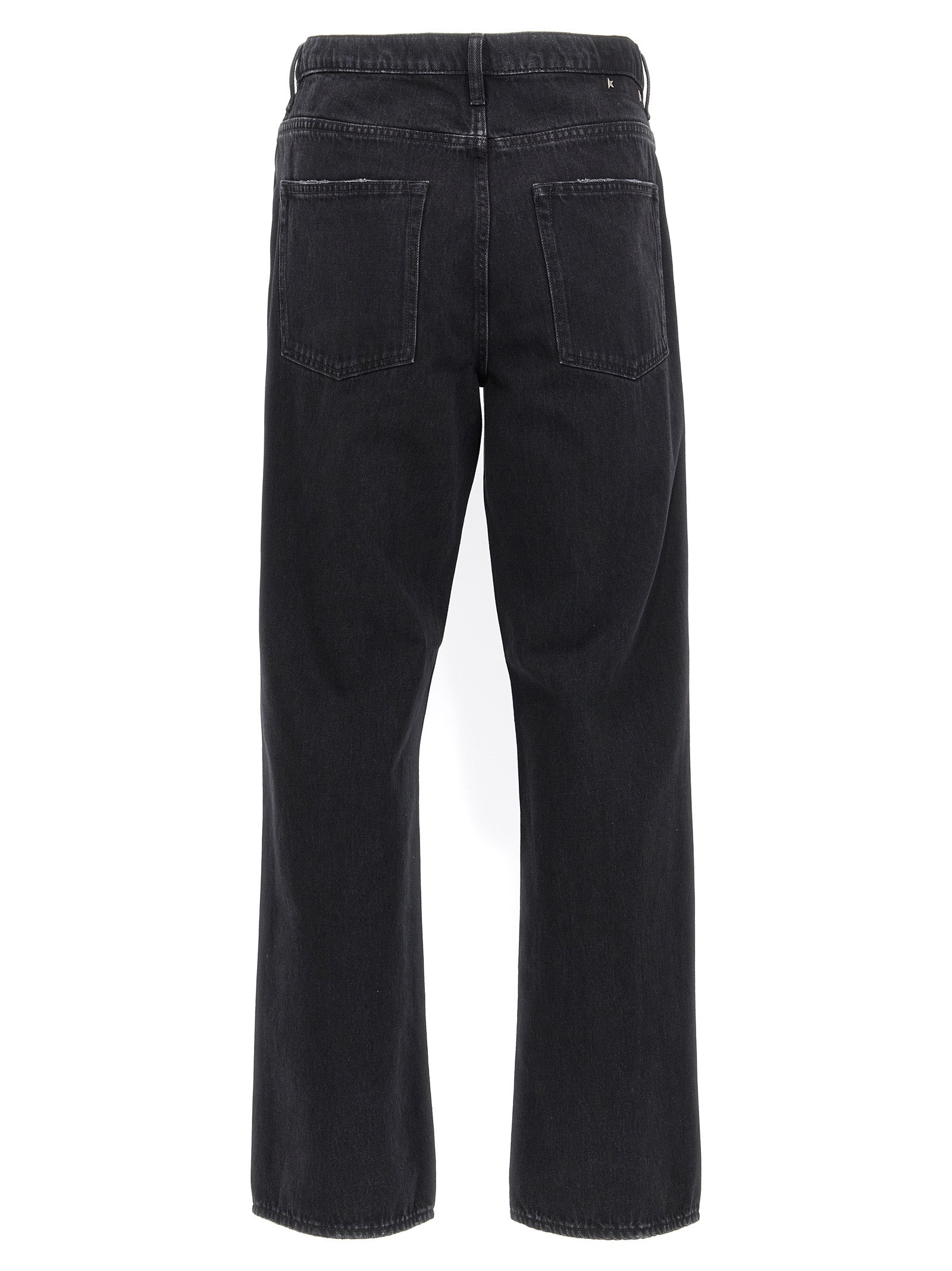 Golden Goose Black Skate Straight-Leg Cotton Jeans