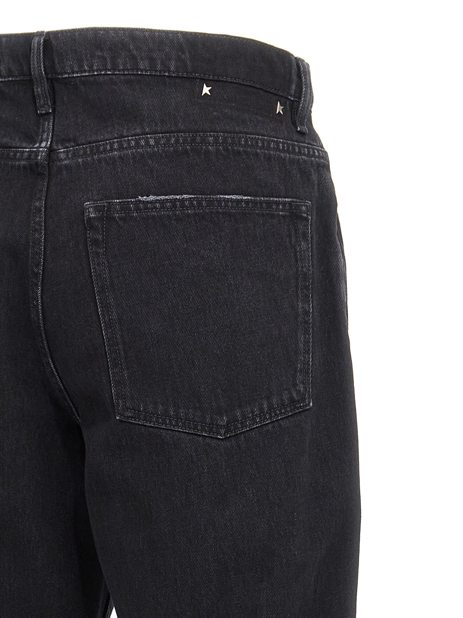 Golden Goose Black Skate Straight-Leg Cotton Jeans