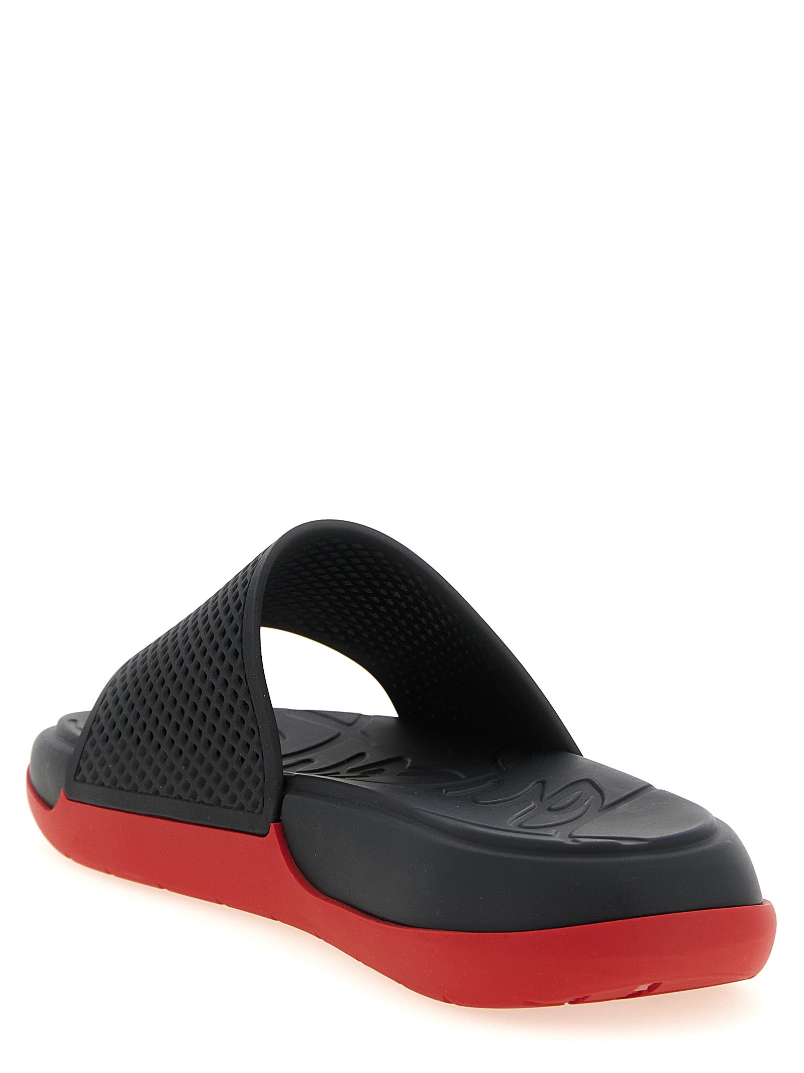 Christian Louboutin Black Easy Breezy Synthetic Slides
