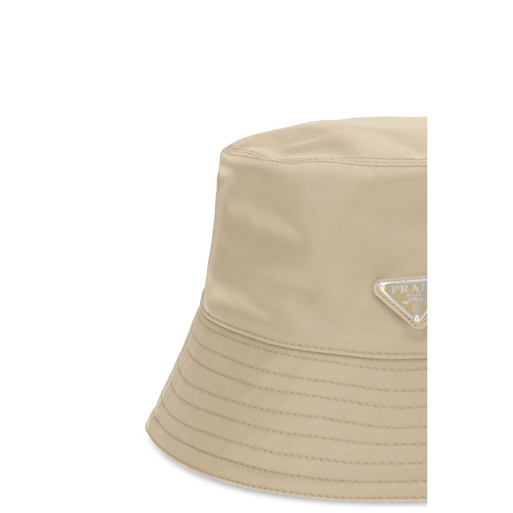 Prada Beige Re-Nylon Bucket Hat