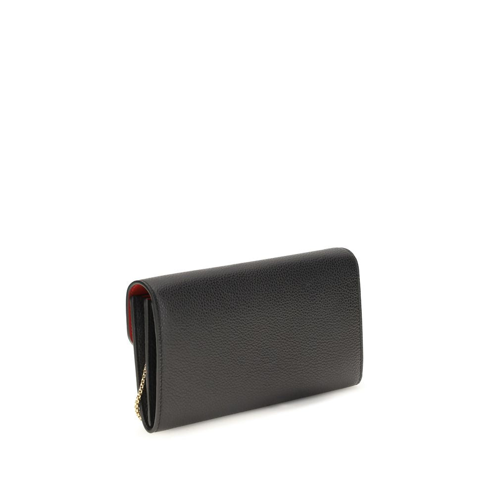 Portefeuille Ferragamo en cuir de veau noir Bos Taurus