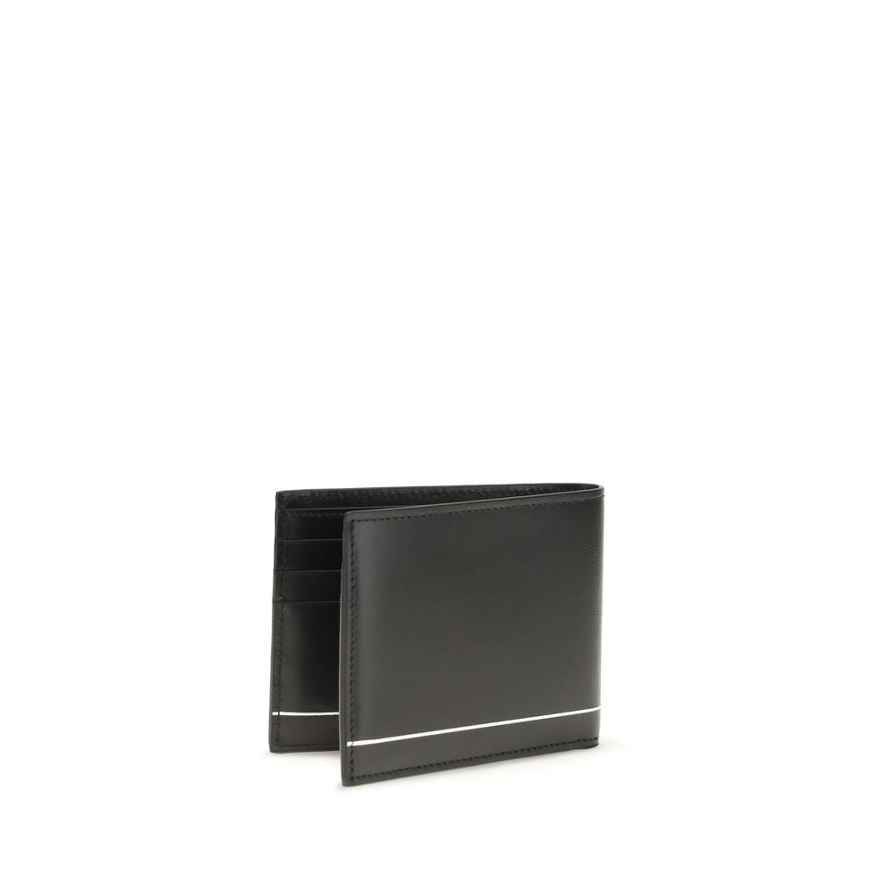 Portefeuille Ferragamo en cuir de veau noir Bos Taurus