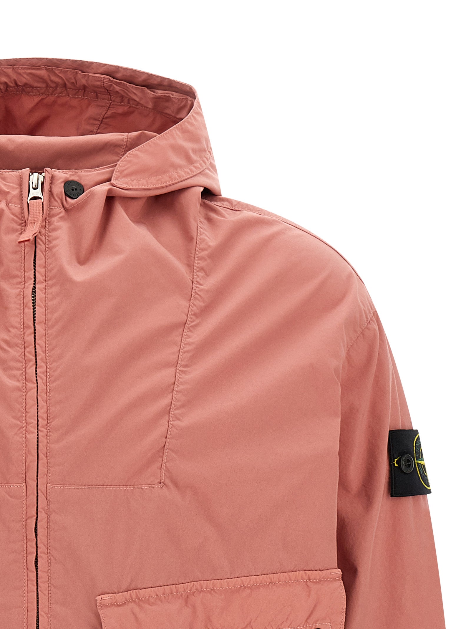 Stone Island Pink Shell Synthetic Jacket