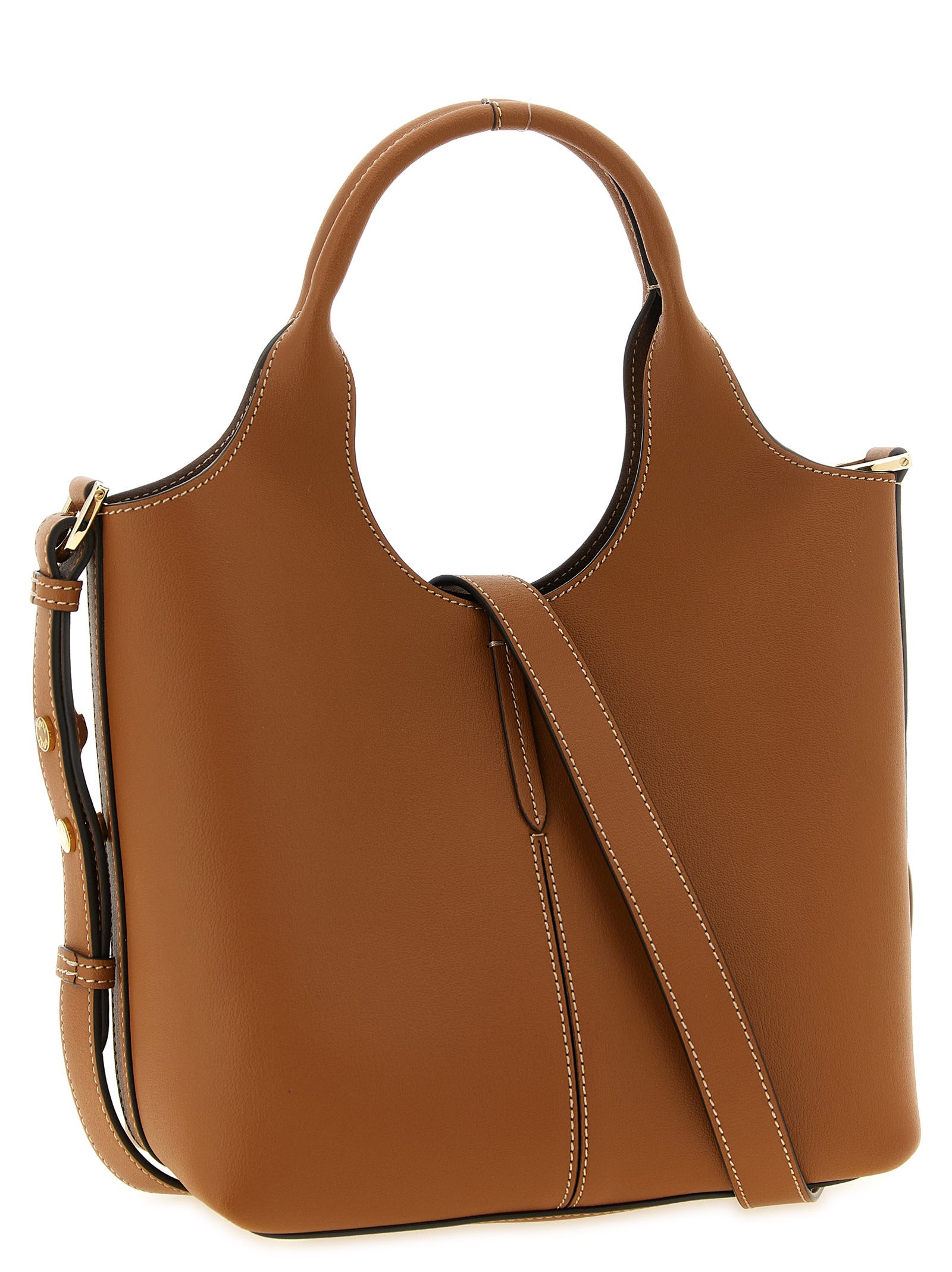 Tod’s Brown Mini Tote Bag Calf Leather