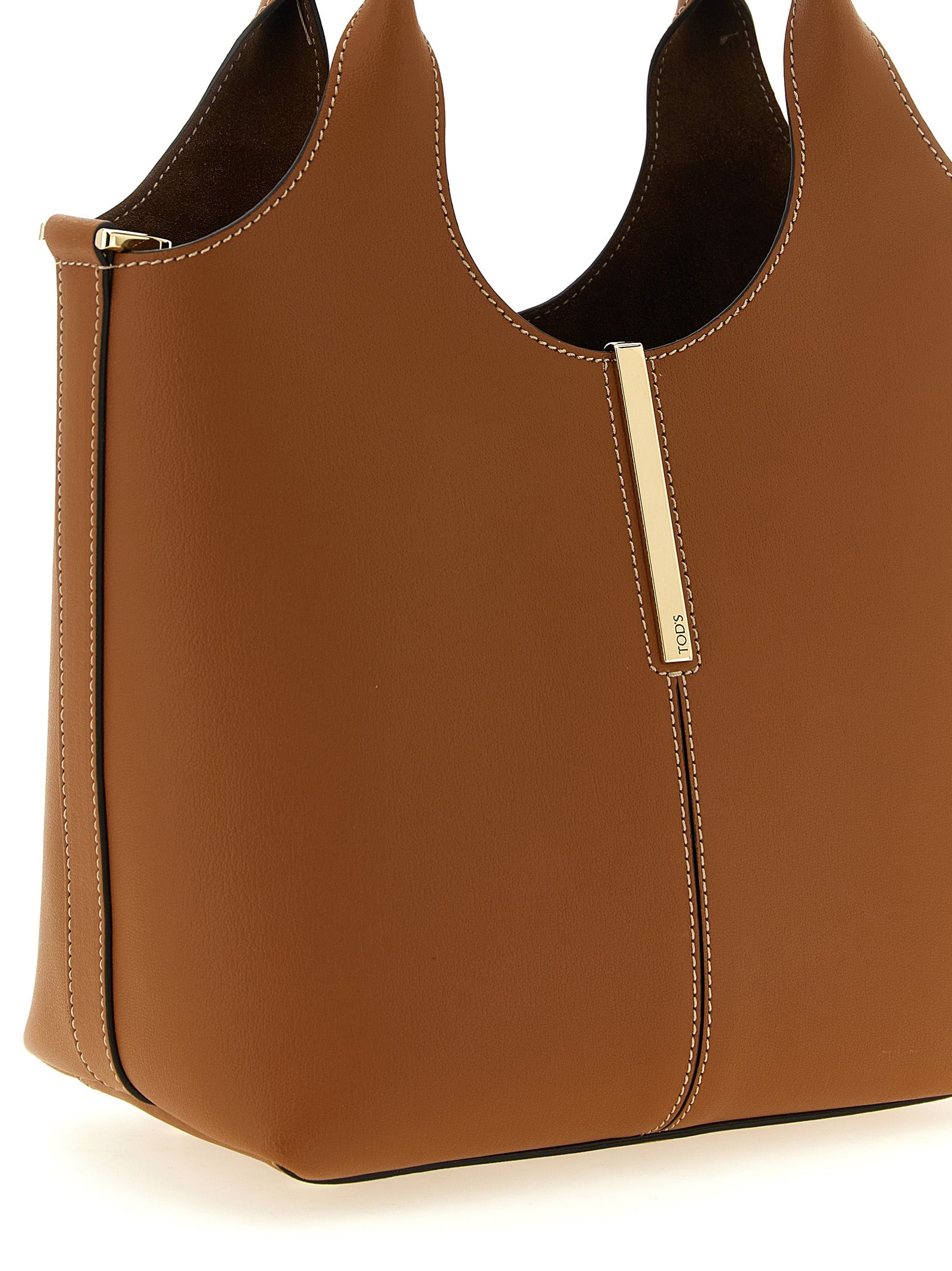 Tod’s Brown Mini Tote Bag Calf Leather