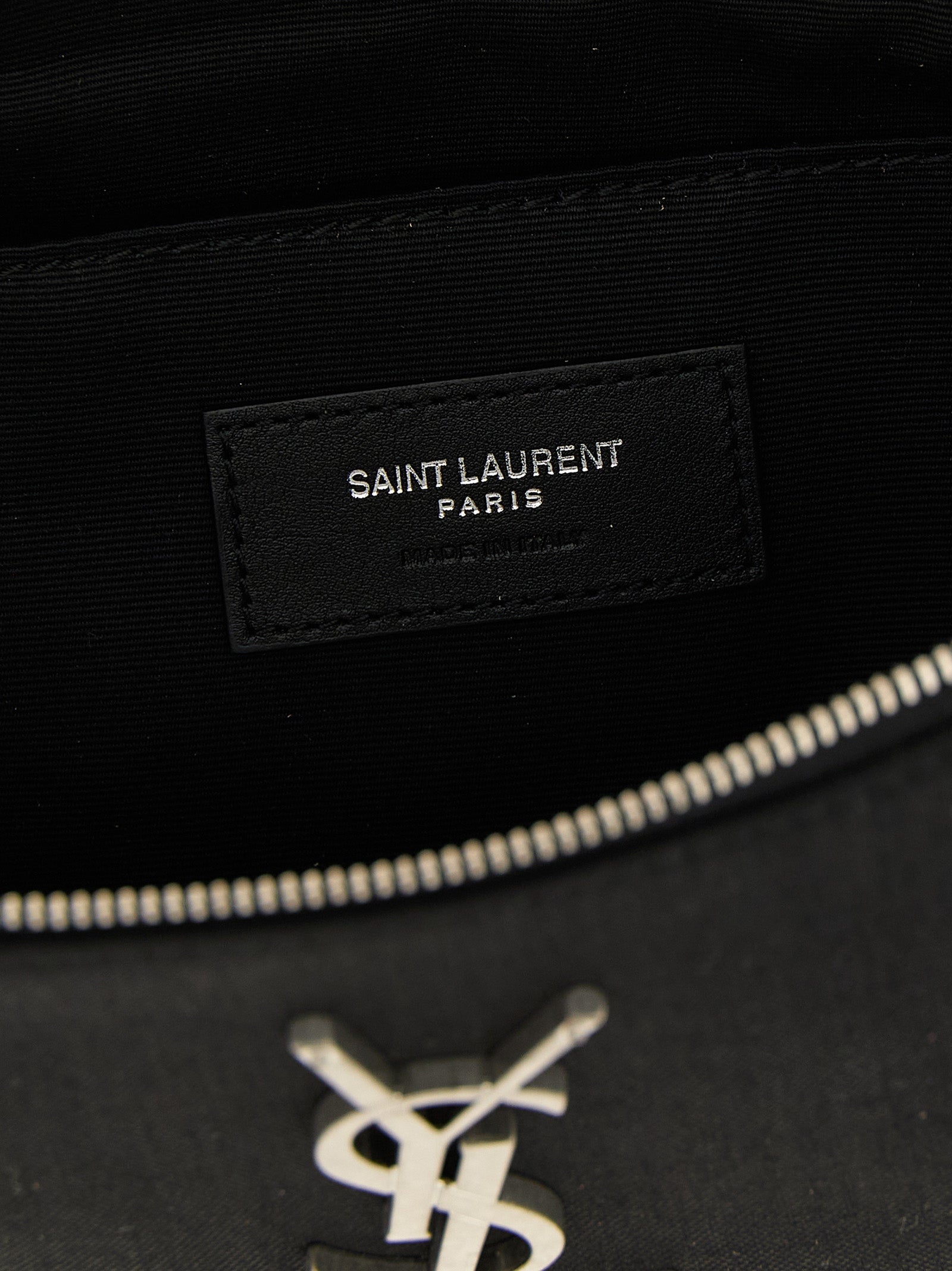 Saint Laurent Black Cassandre Lambskin Crossbody Bag