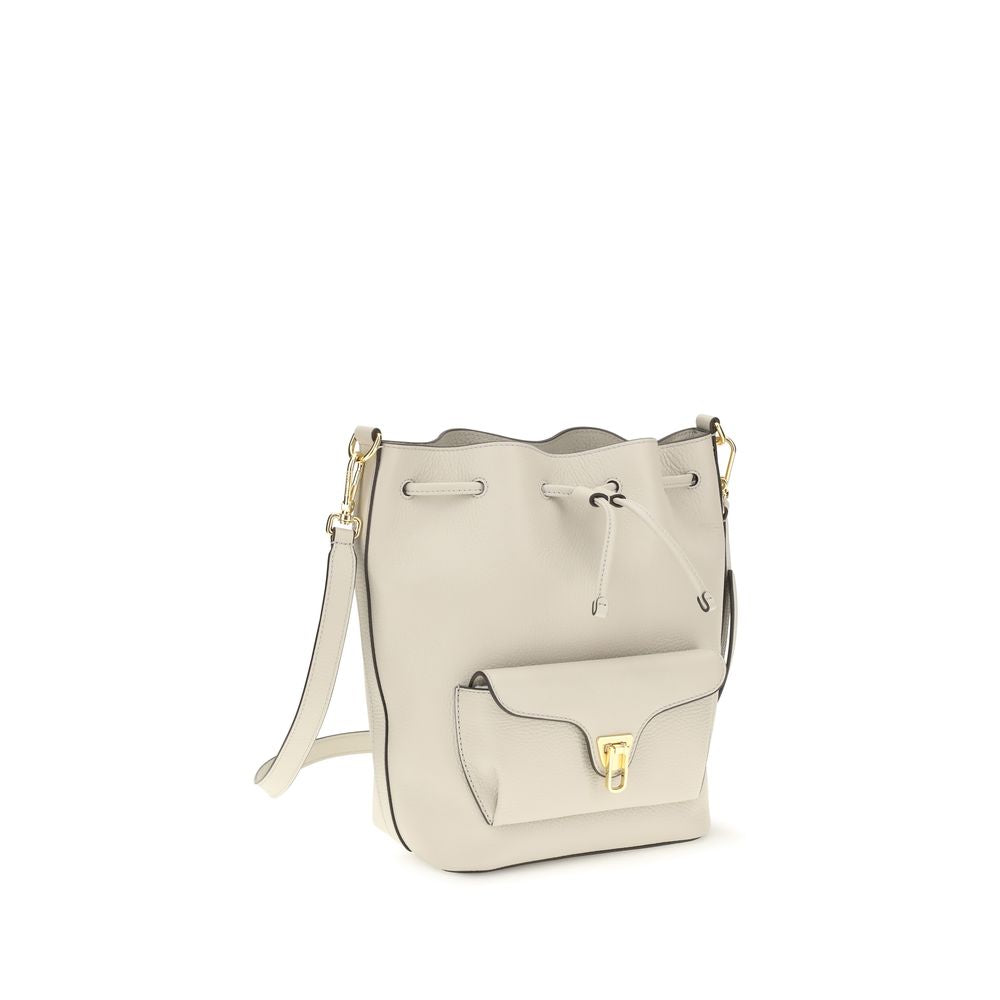 Coccinelle Green Calf Leather Shoulder Bag