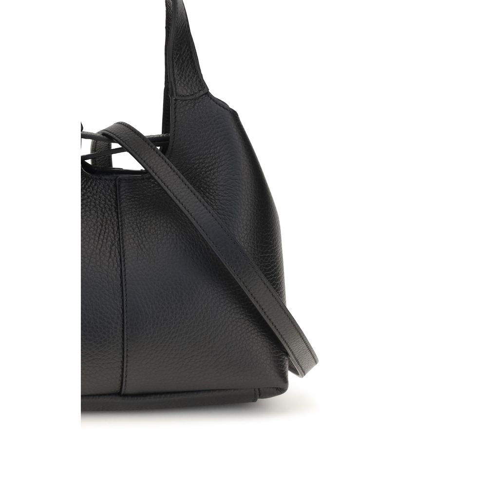 Sac à main Coccinelle en cuir de veau noir Bos Taurus