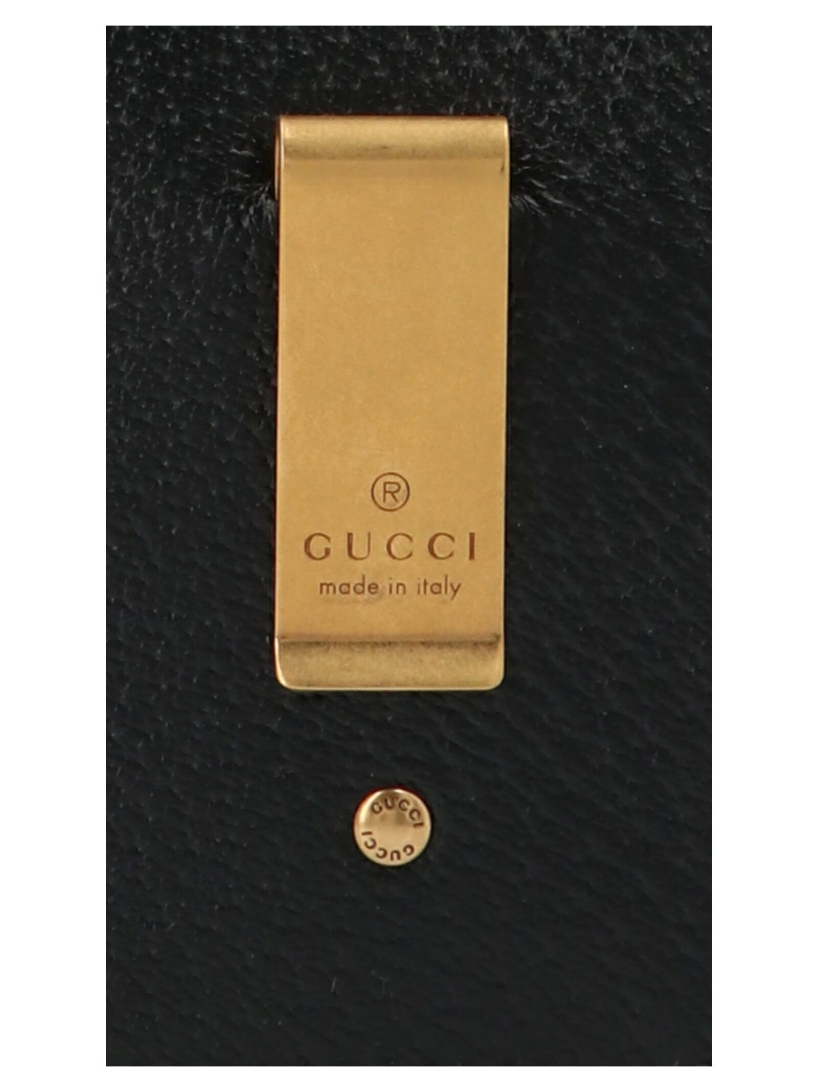 Gucci Black GG Marmont Card Holder Leather