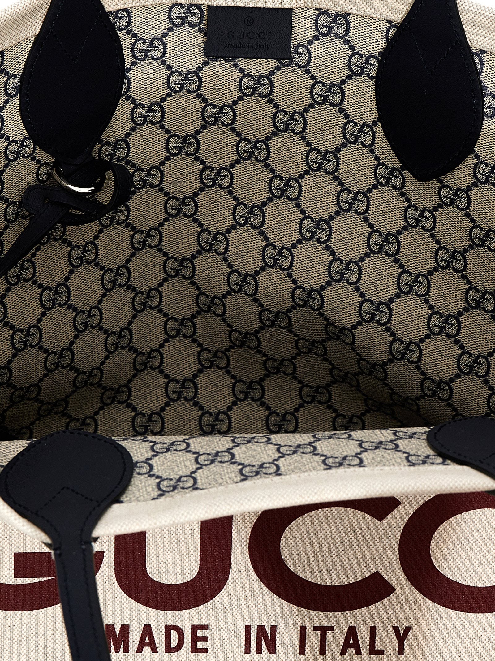 Gucci Beige Synthetic Tote Bag