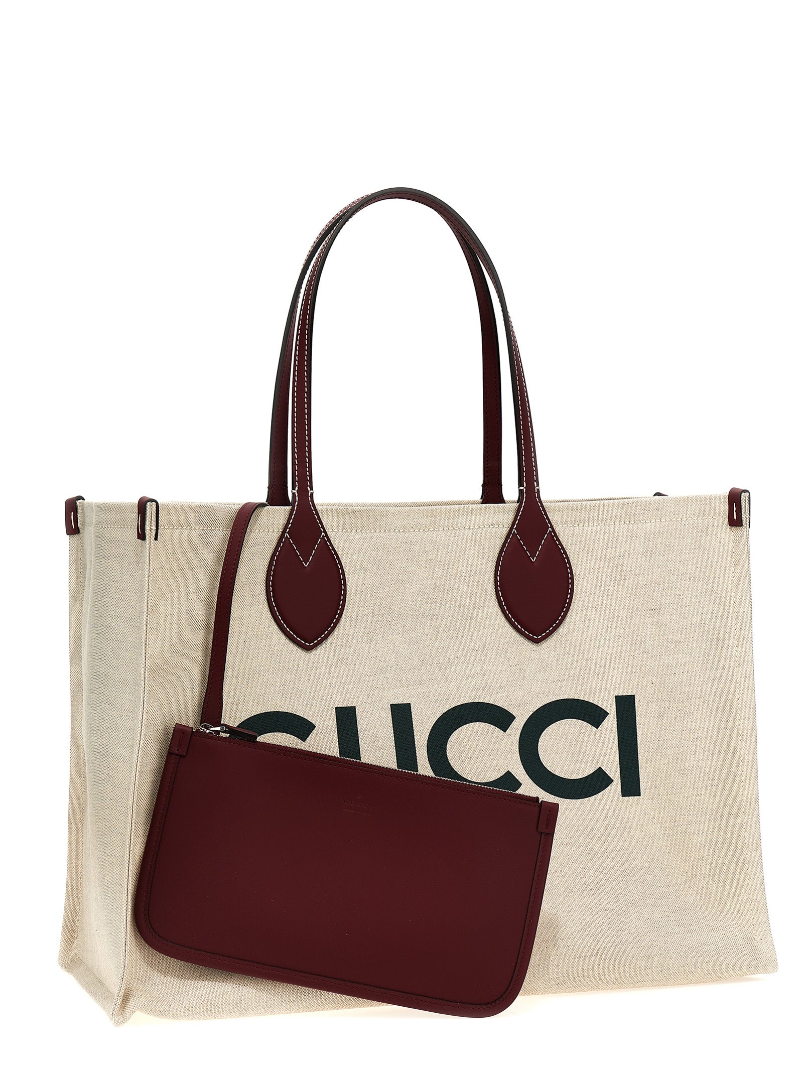 Gucci Beige Synthetic Tote Bag