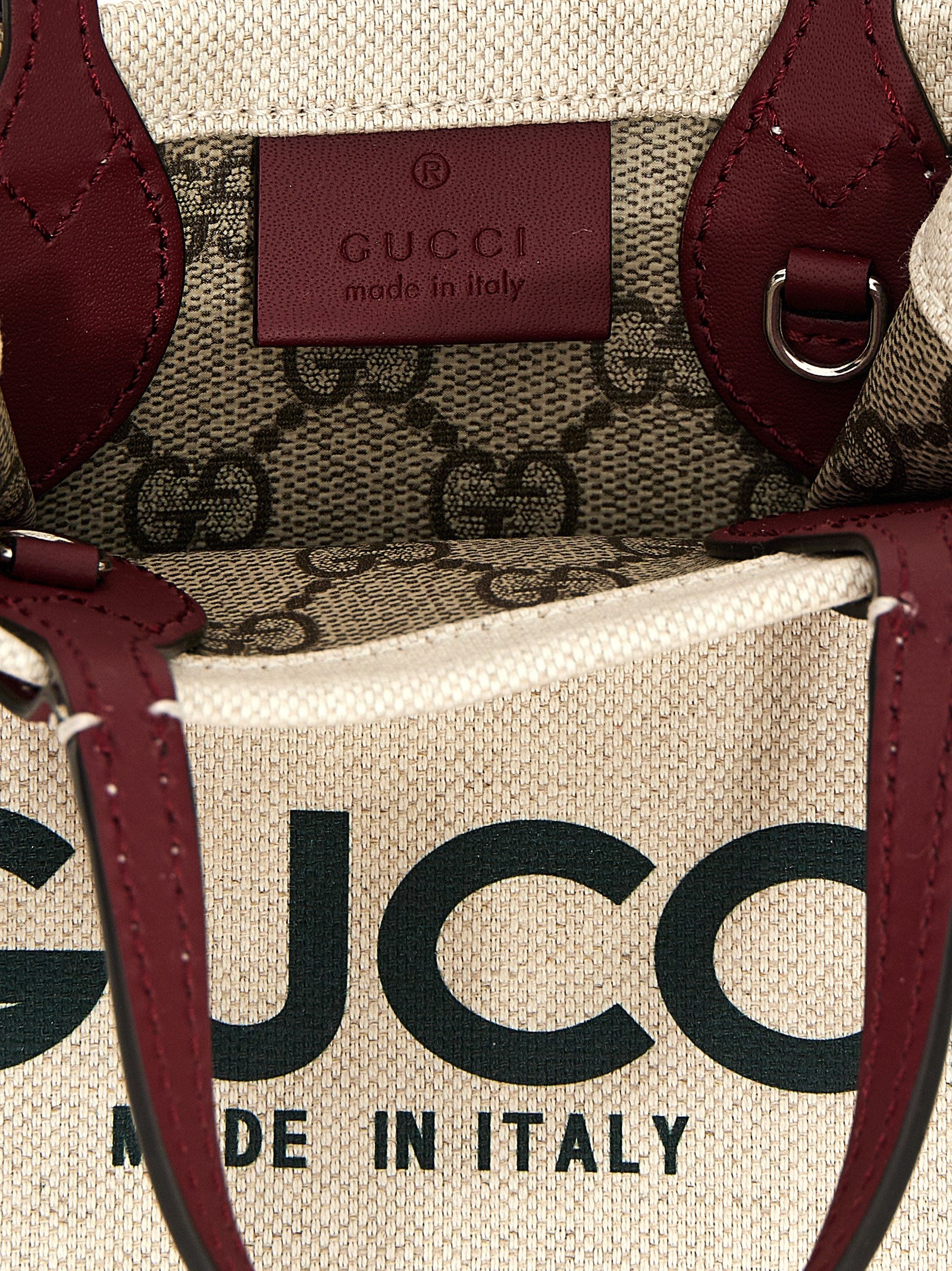 Gucci Beige Synthetic Handbag