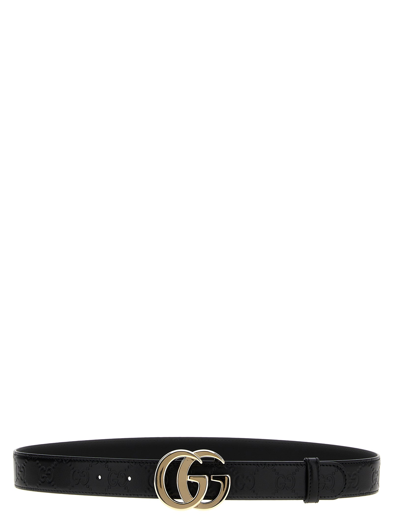 Gucci Black GG Milano Leather Belt