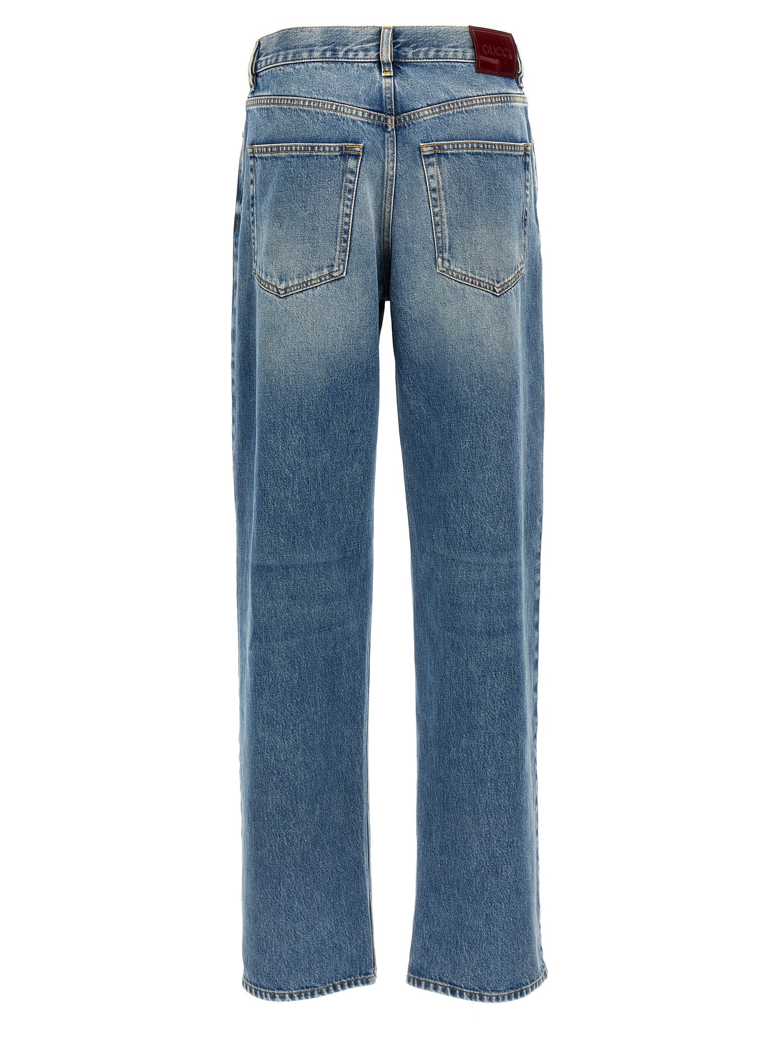 Gucci Blue Boyfriend Cotton Jeans
