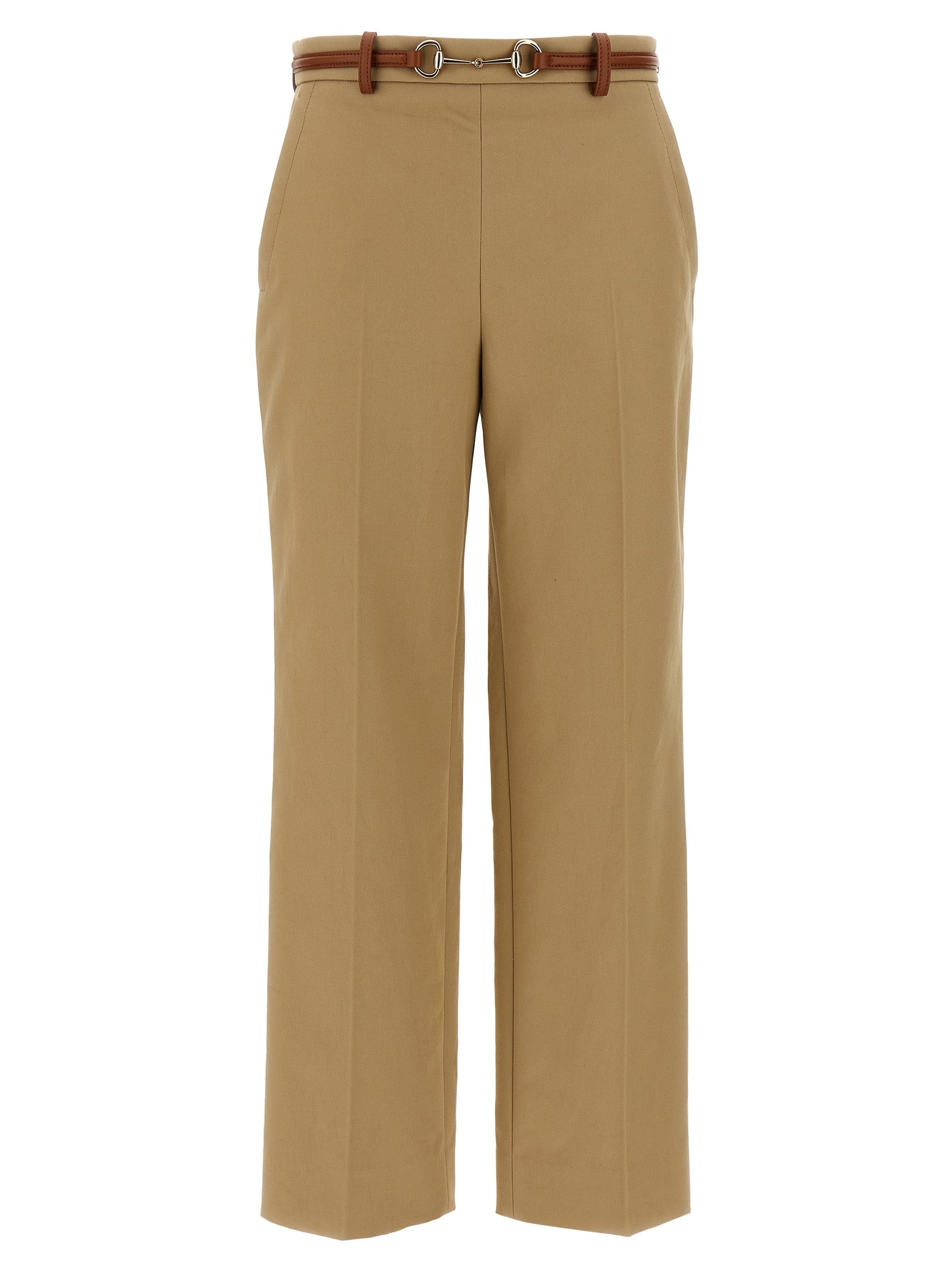 Pantalon décontracté Gucci en coton beige