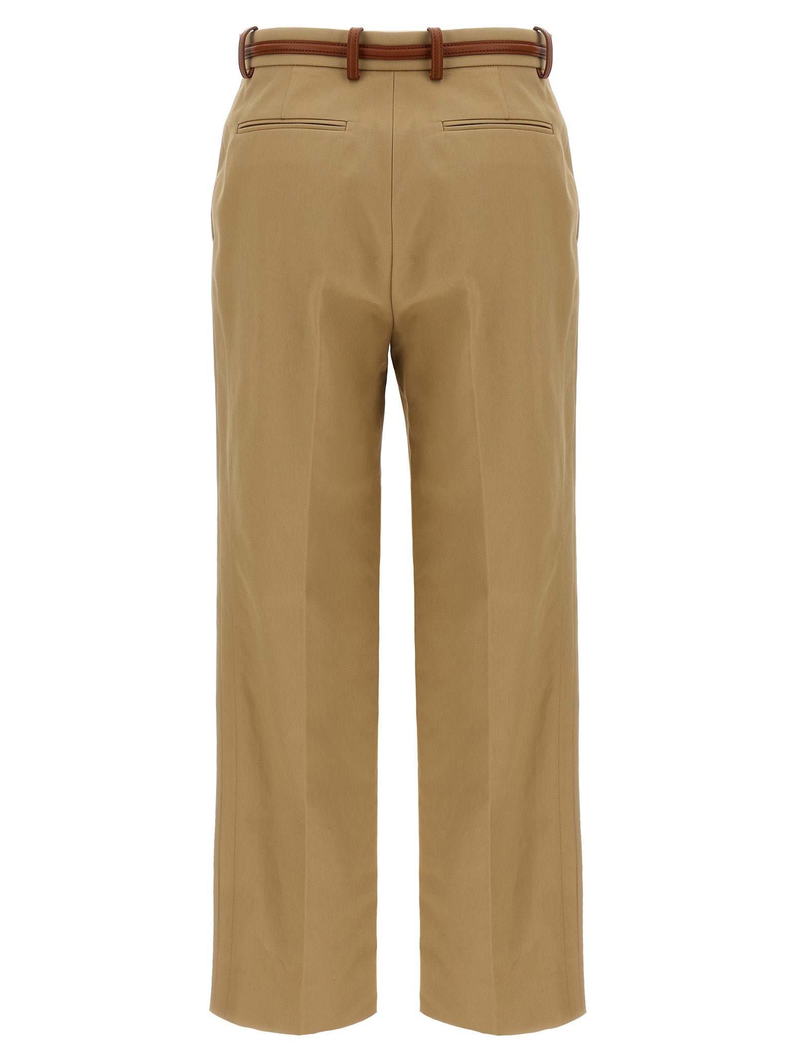 Pantalon décontracté Gucci en coton beige