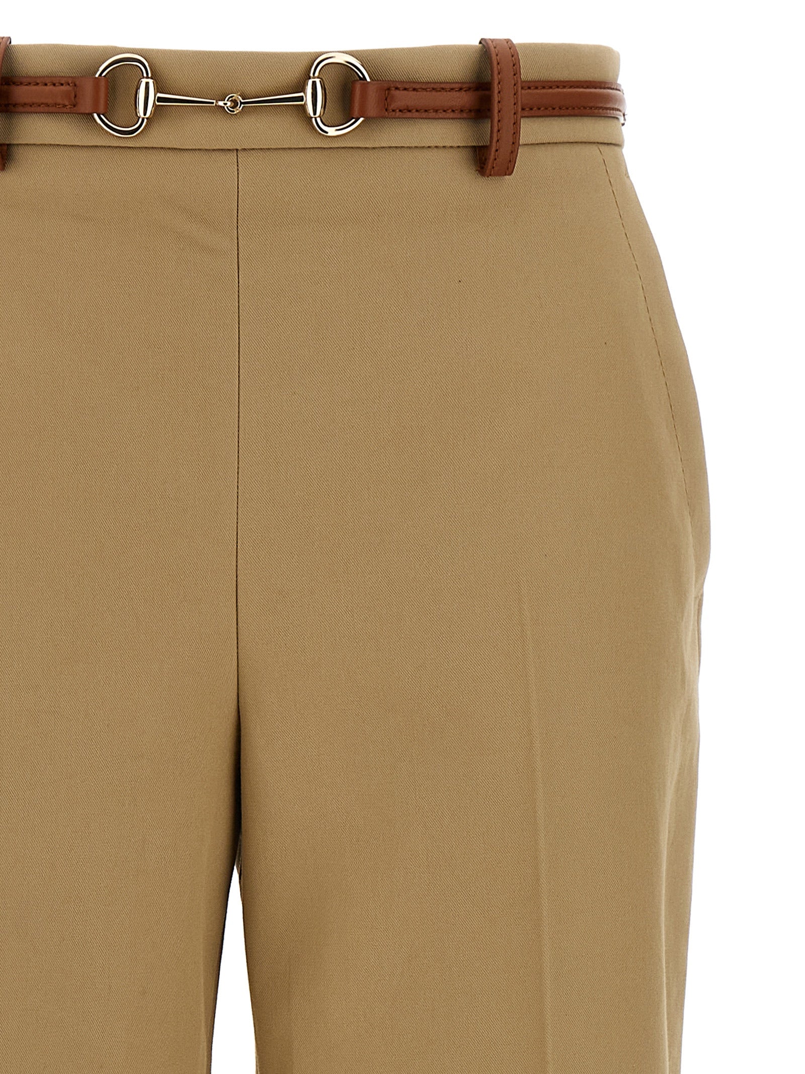 Pantalon décontracté Gucci en coton beige