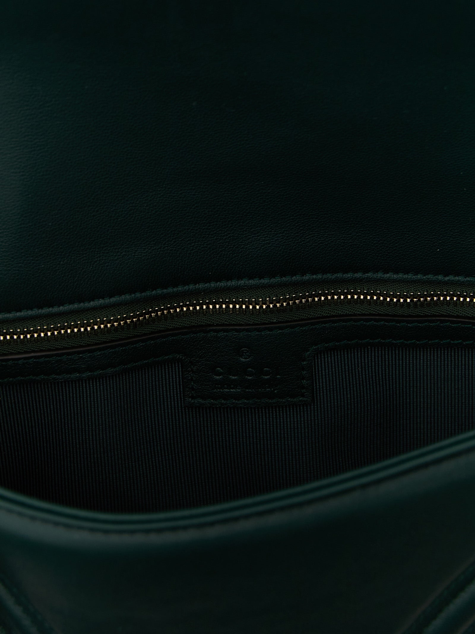 Gucci Green GG Marmont Lambskin Shoulder Bag